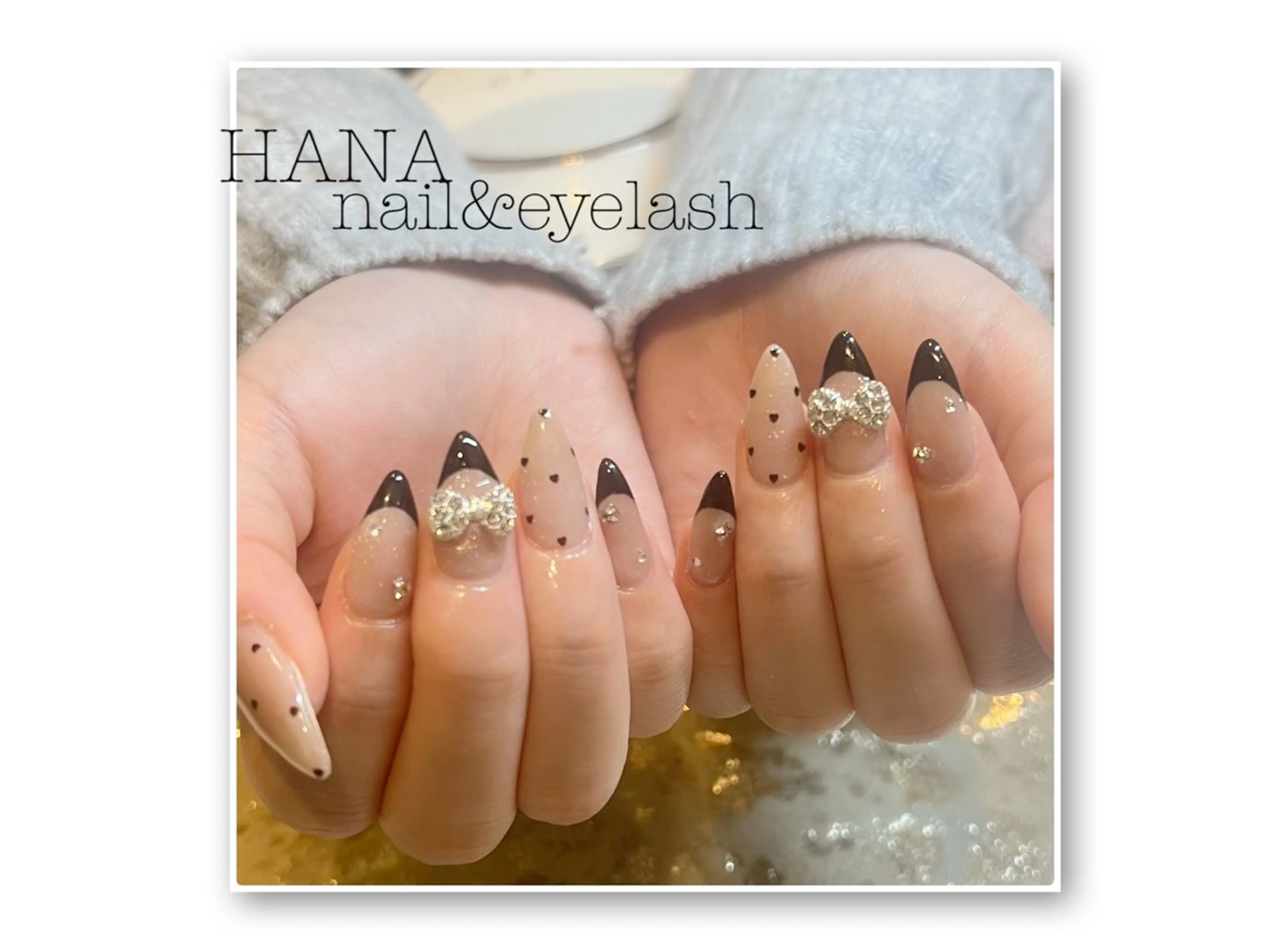 ネイル ハート リボン H🌺 NAILのネイルデザイン