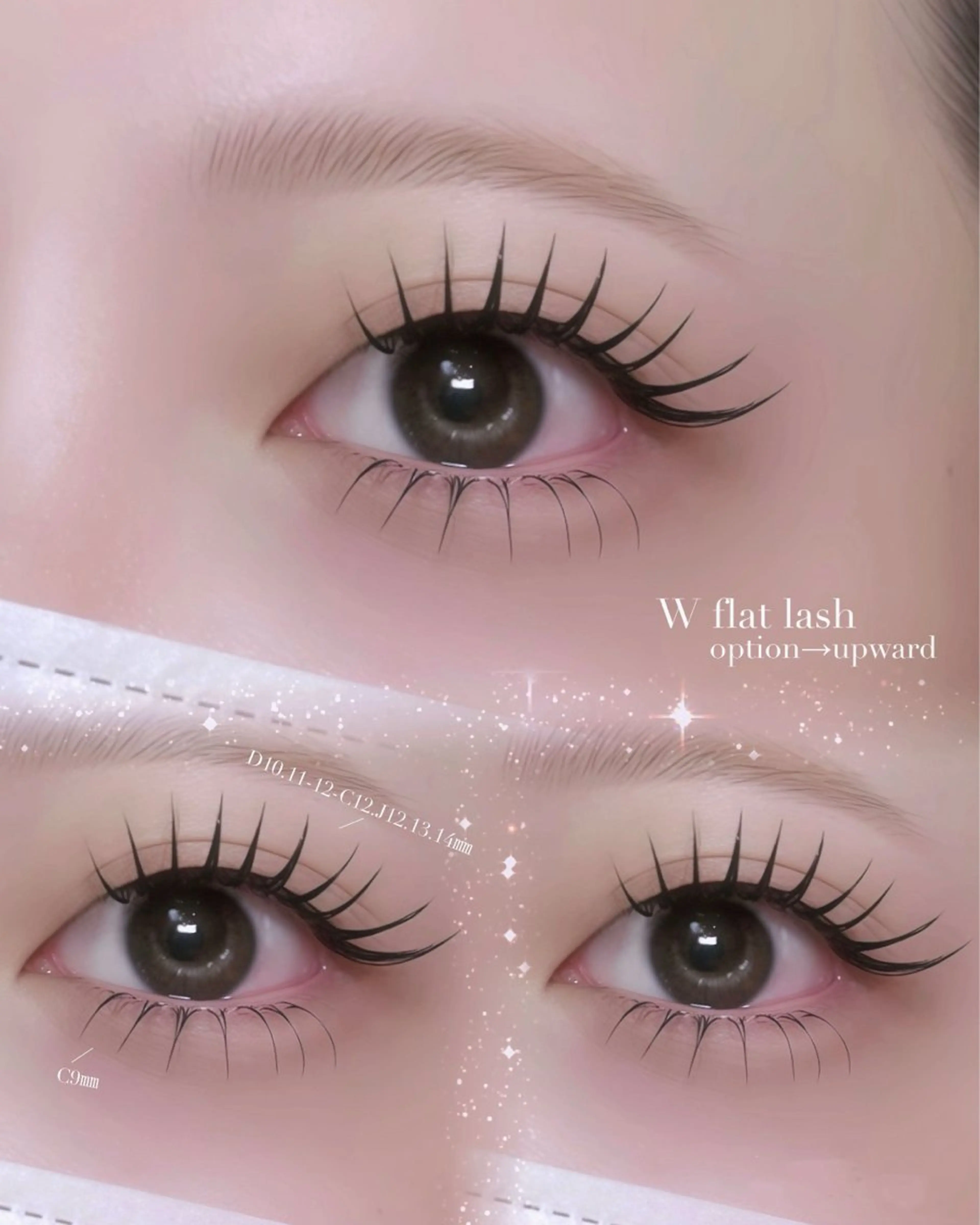 マツエク・マツパ バインドロック 束感まつ毛 フラットラッシュ ナチュラル パリジェンヌラッシュリフト YK マツエクのマツエク・マツパデザイン