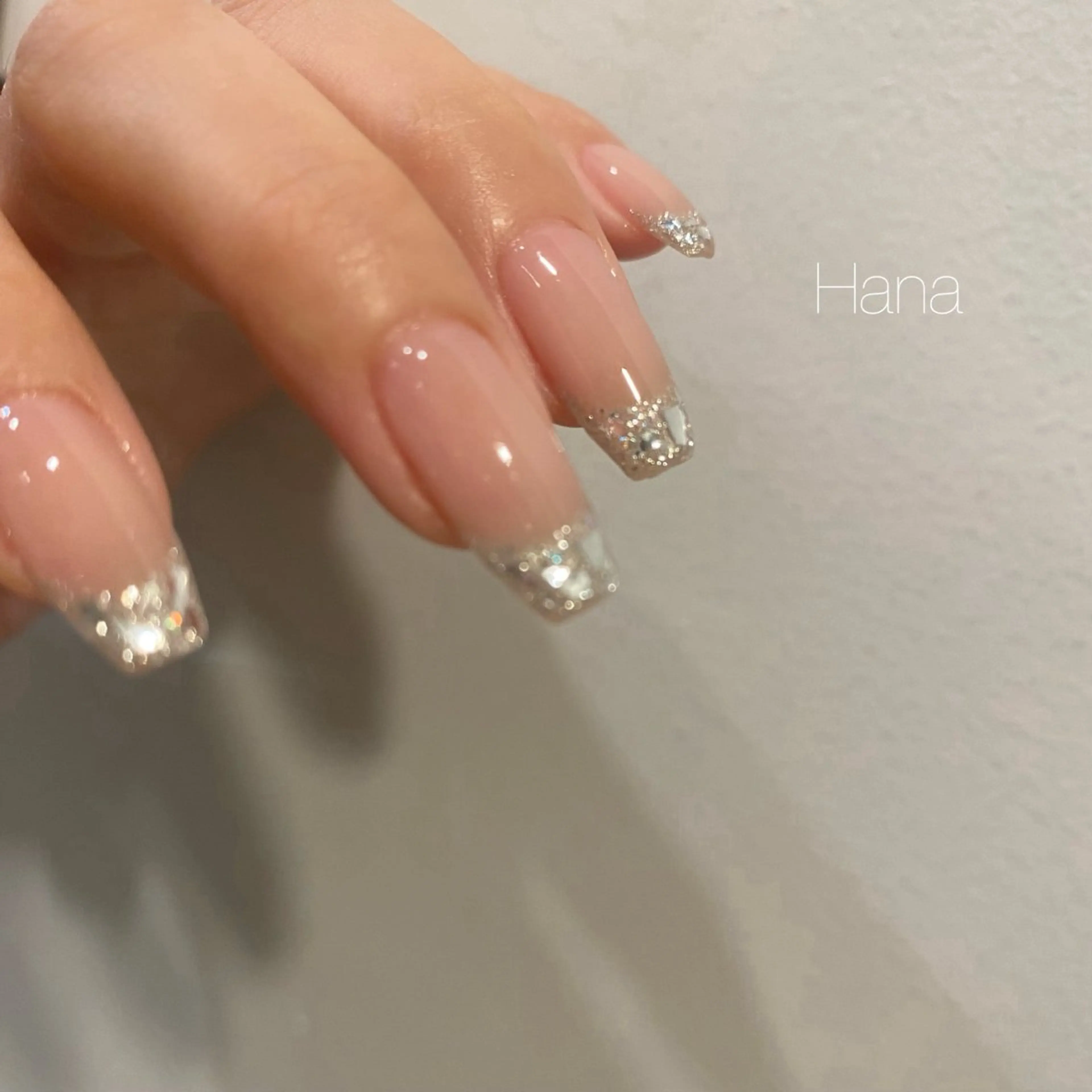 ネイル フレンチネイル ガラスフレンチ NOEM nail salon所属・HANA /NOEM nailsalonのネイルデザイン