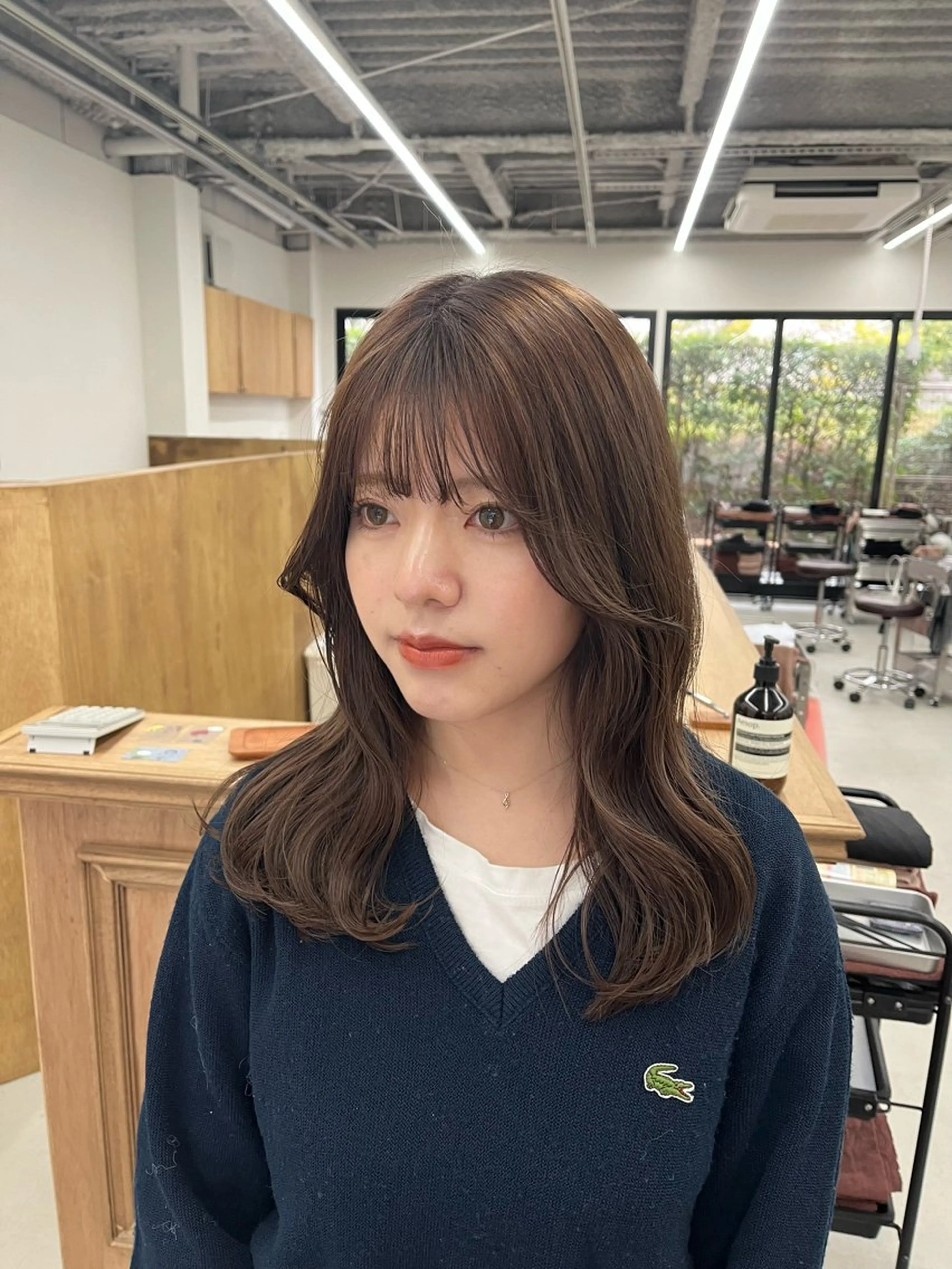 ロング カラー ブリーチ ブラウンカラー チョコレートブラウン ブリーチなしカラー ヘアカラー miyu /レイヤー/ブリーチのヘアスタイル