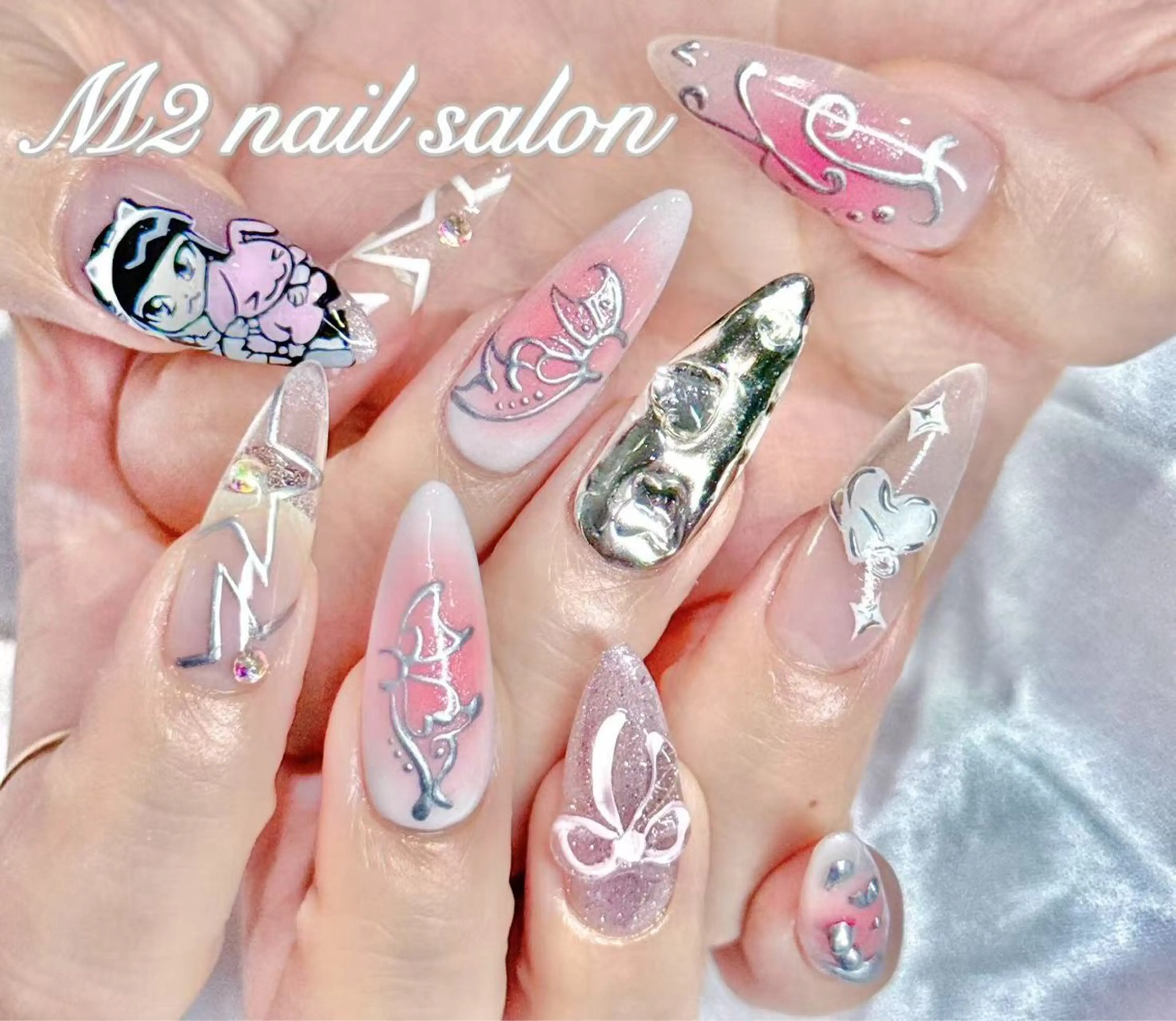 ネイル 長さだし専門店 M2 rikaのネイルデザイン
