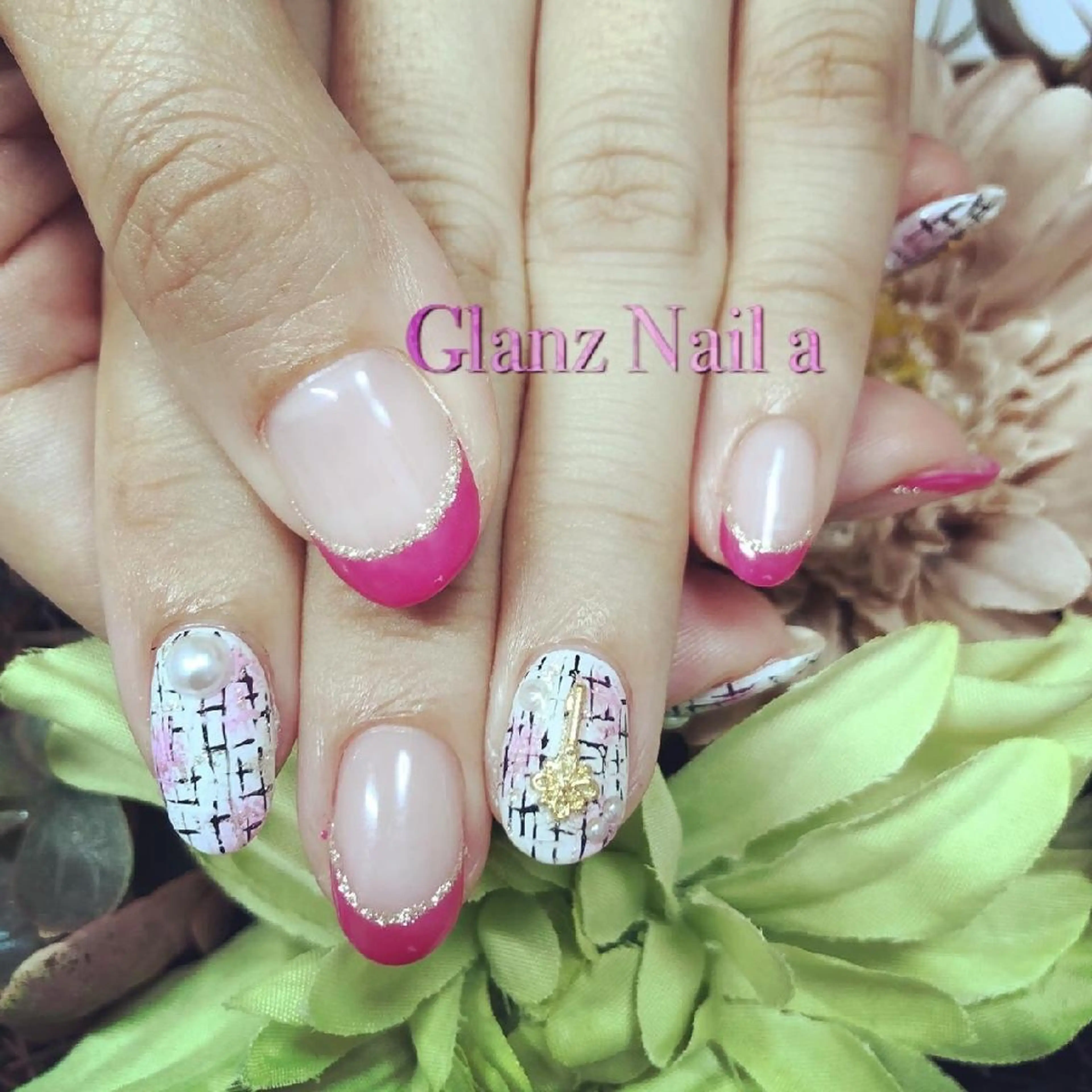 ネイル フレンチネイル Glanz  Nail aのネイルデザイン