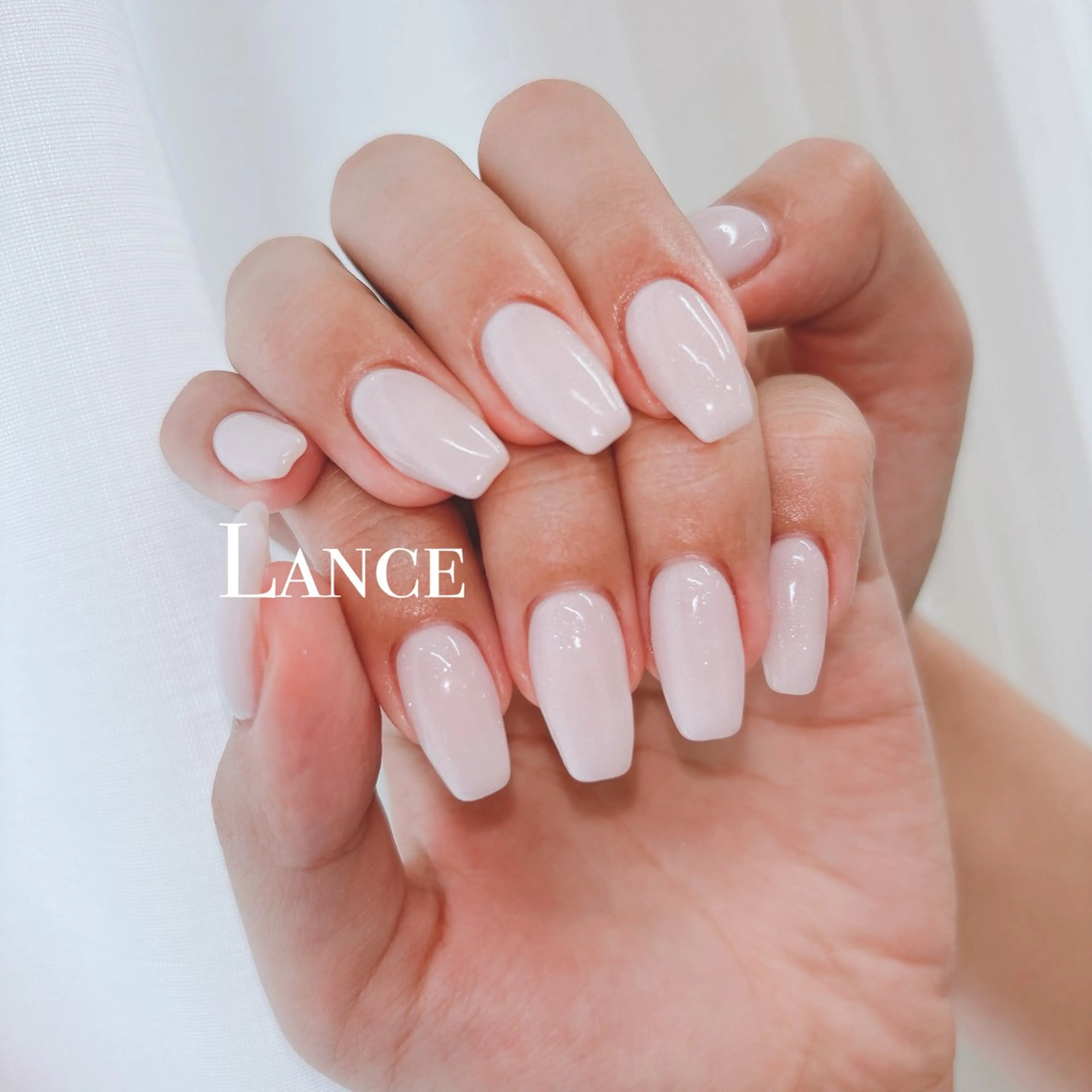 ネイル オーロラネイル ブルー フットネイル 氷ネイル・うるうるネイル キラキラネイル ハンドネイル Lance nailのネイルデザイン