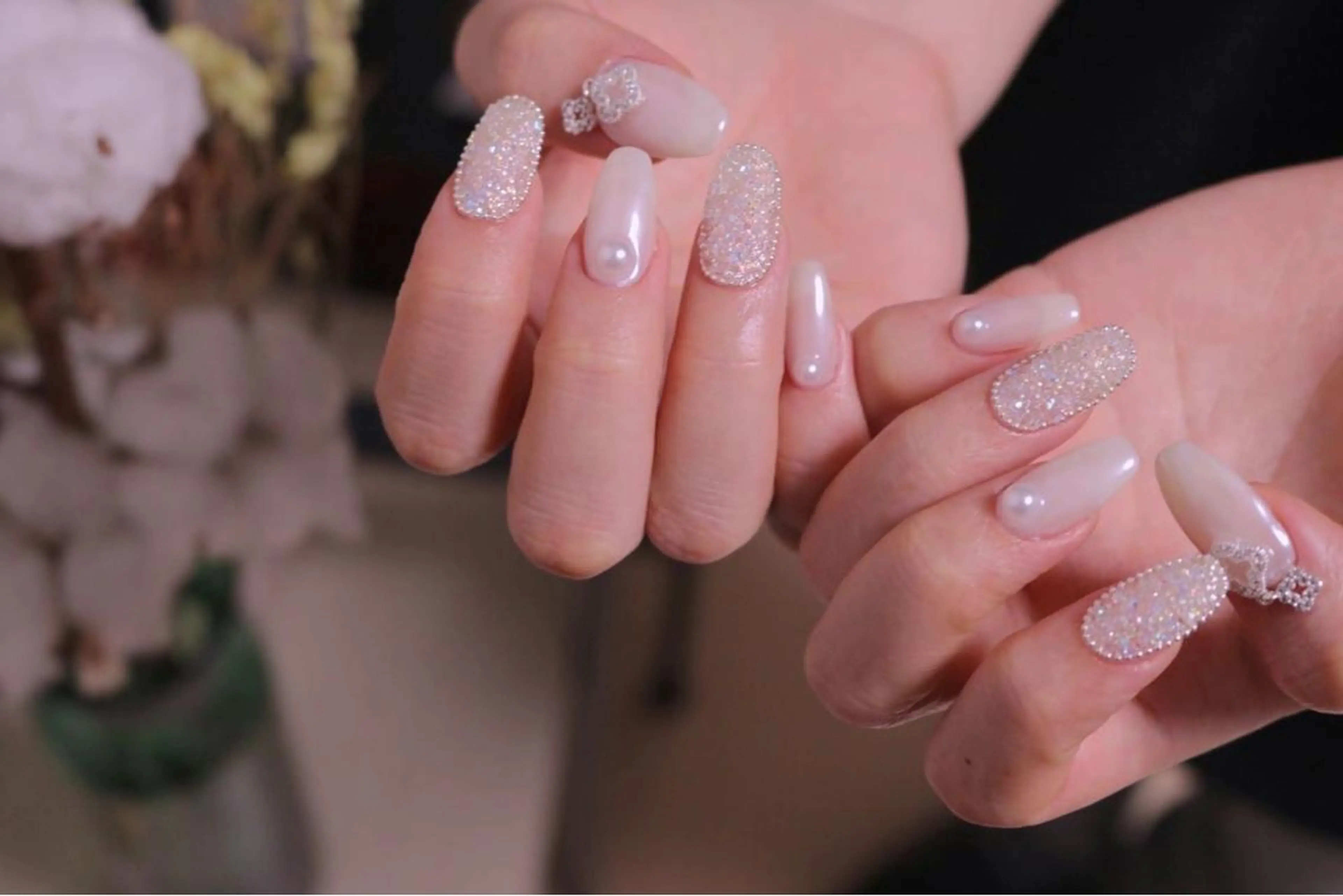 ネイル 長さ出し ジェルネイル 韓国ネイル 持ち込み ニュアンスネイル ハンドネイル MH Nailのネイルデザイン