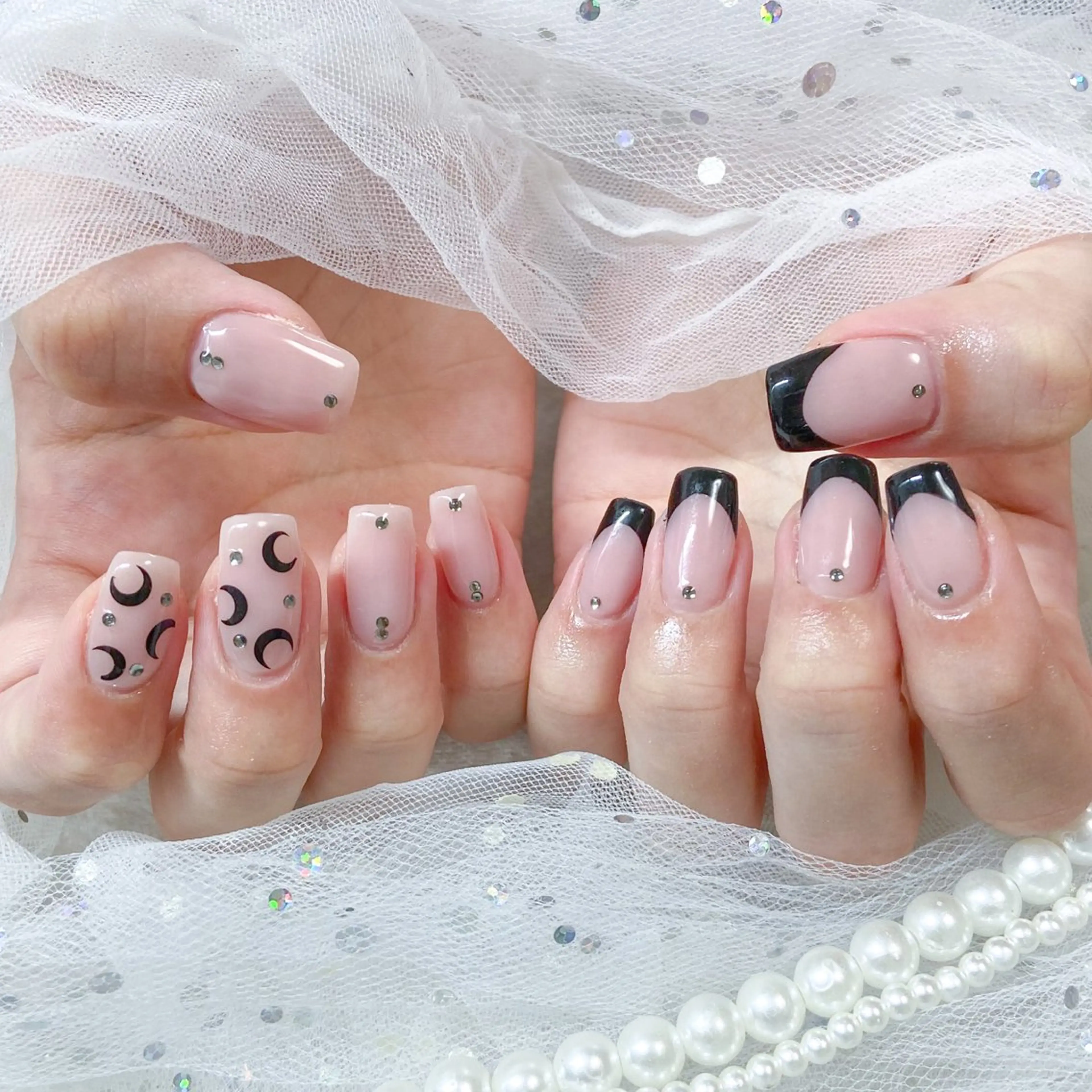 ネイル アートネイル 長さ出し フットネイル 韓国ネイル マグネットネイル ハンドネイル Kanako 💫のネイルデザイン