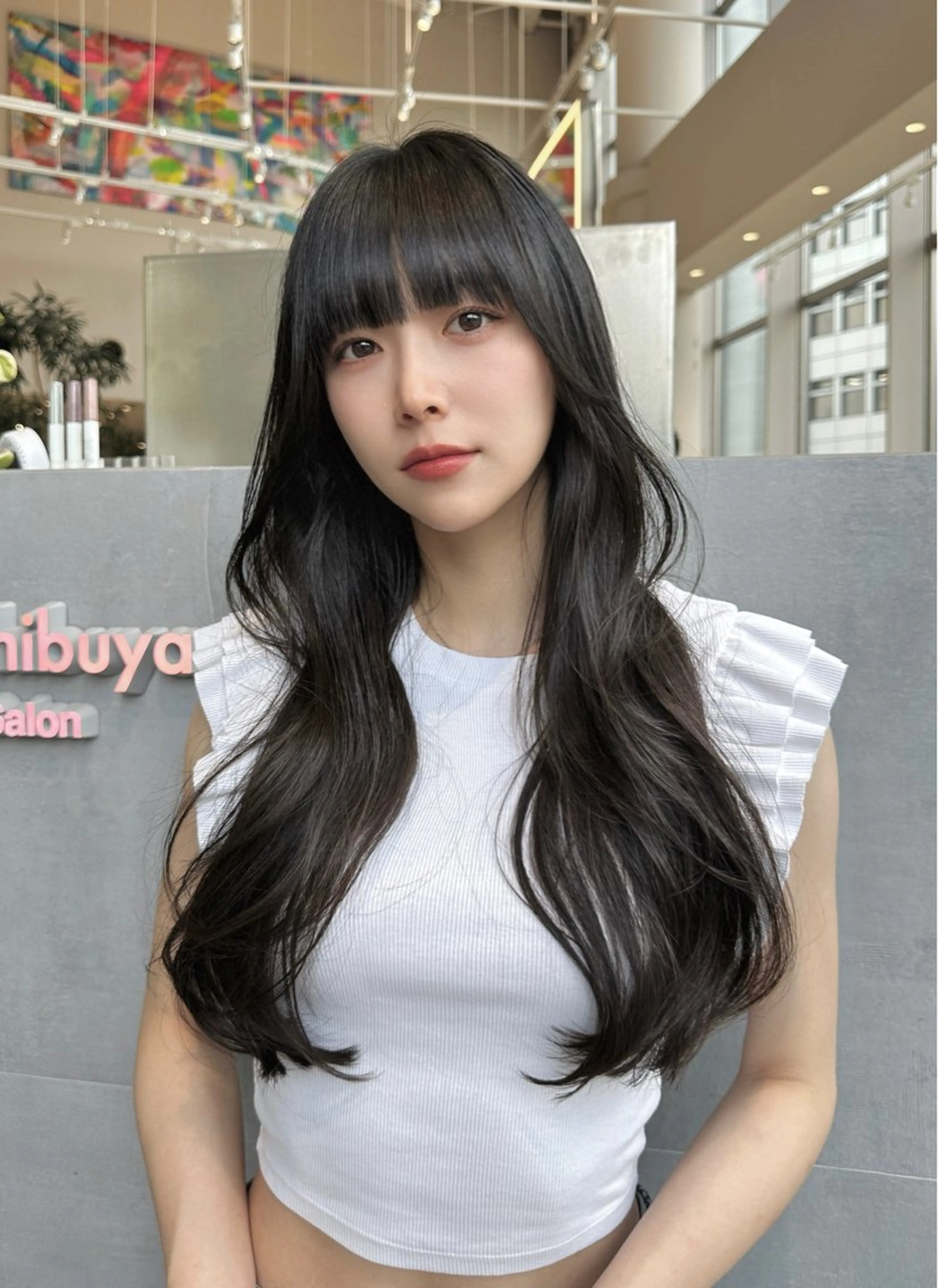 ロング レイヤーカット レイヤーカット/高木 秀斗/メロ髪美容師のヘアスタイル