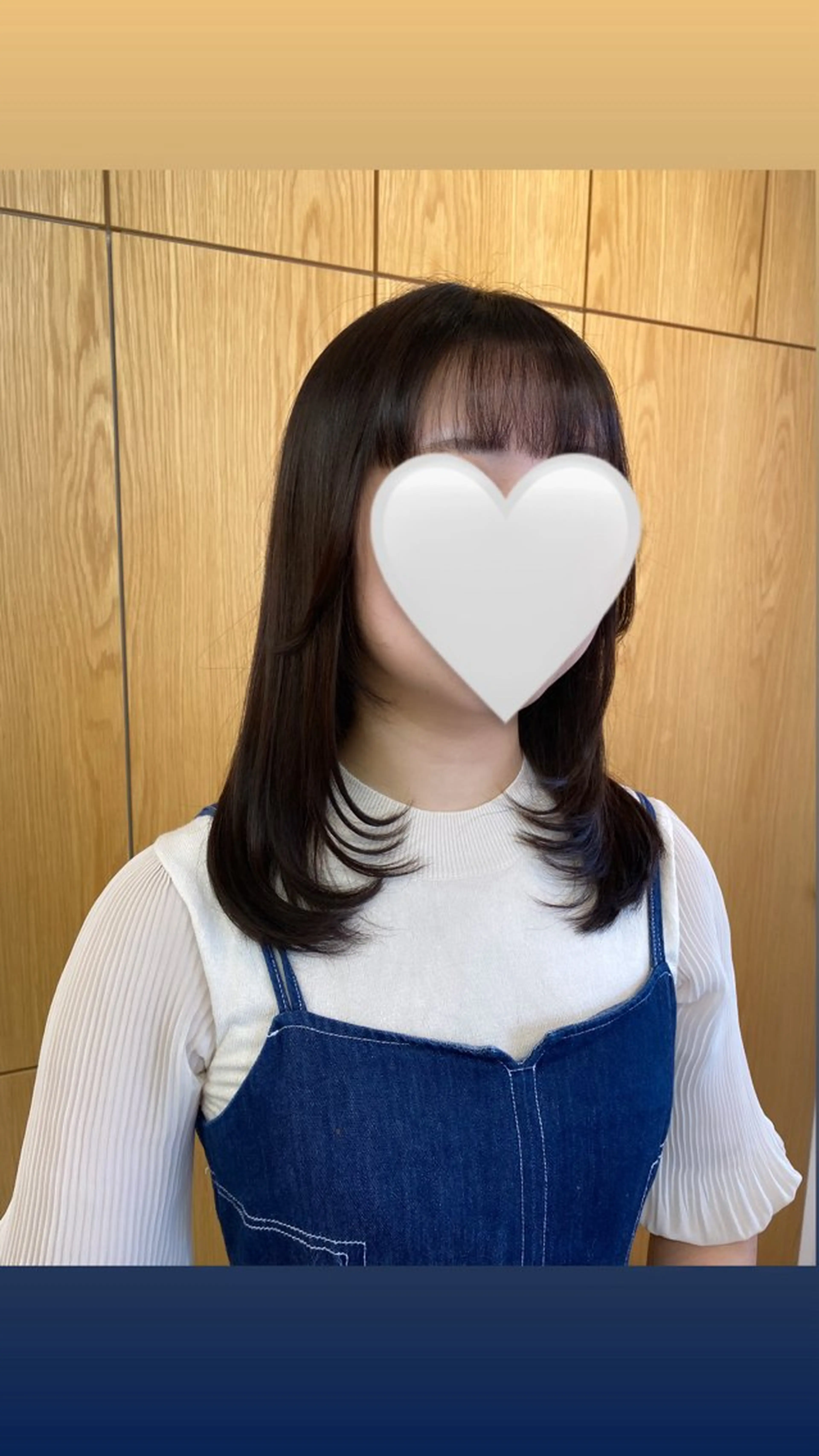 ミディアム レイヤーカット 濱﨑 紅葉のヘアスタイル