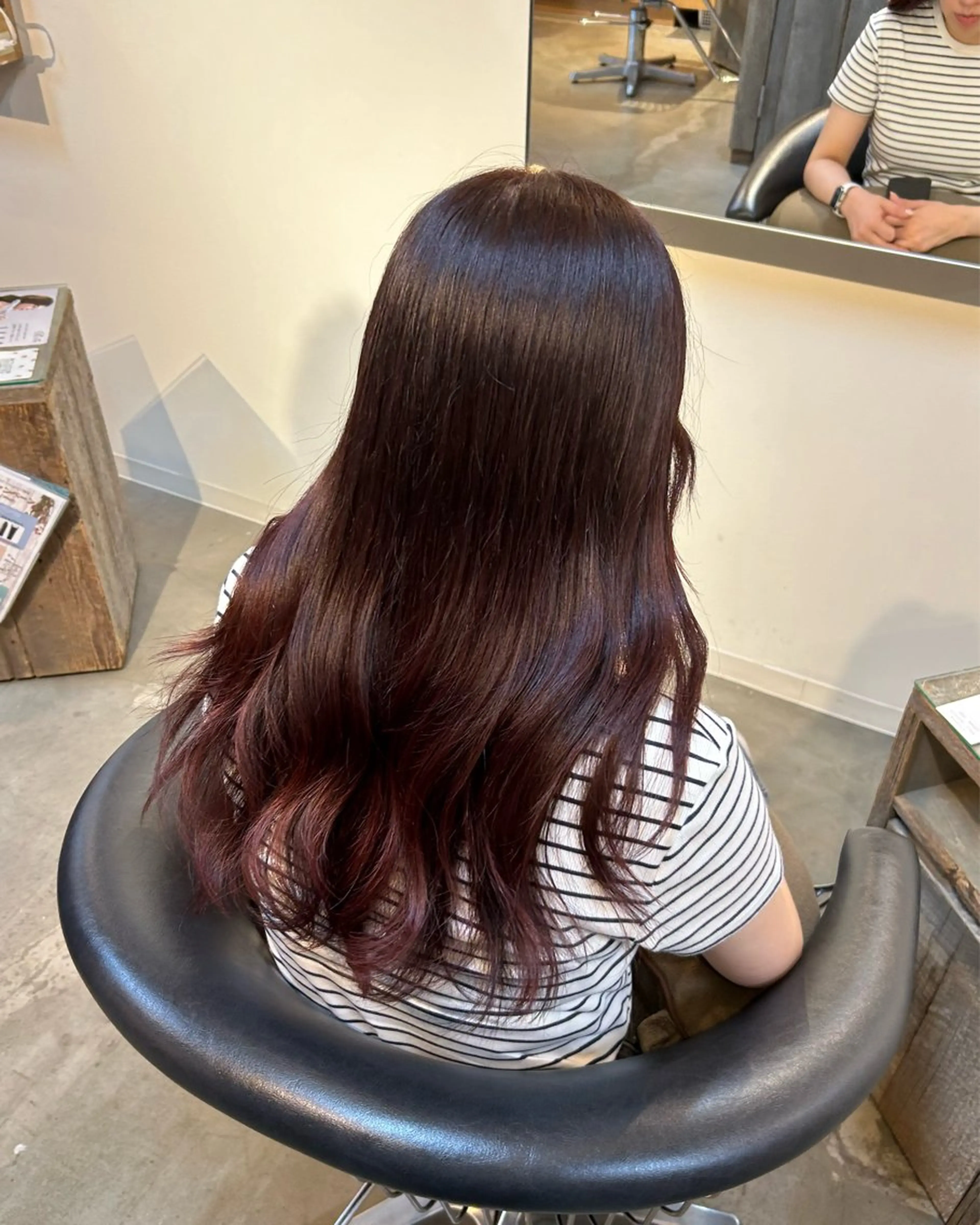 ロング カラー ブリーチ ブラウンカラー ブリーチなしカラー ピンクカラー ピンクブラウン moeka/札幌/ 透明感カラーのヘアスタイル