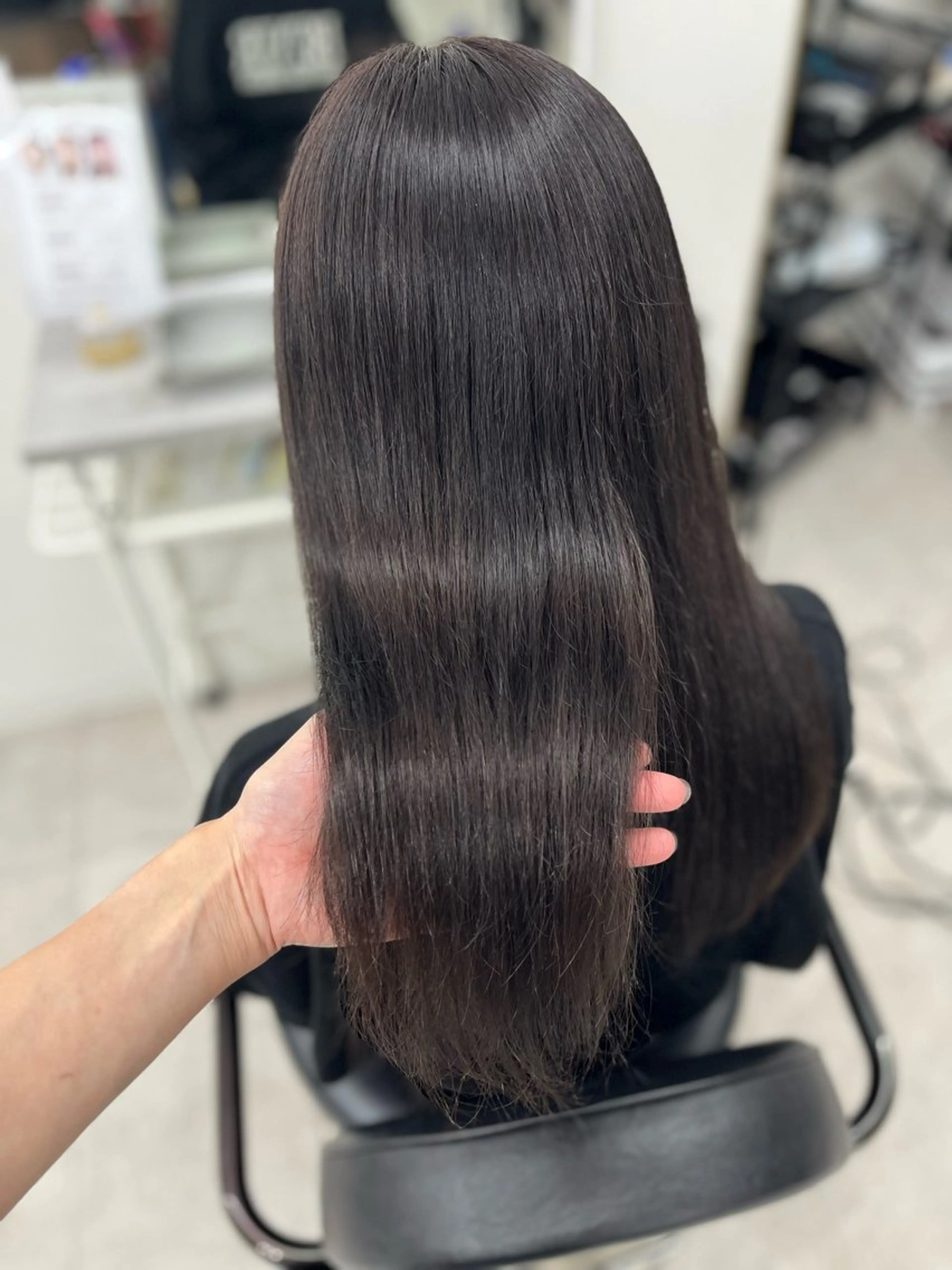 セミロング カラー ブラウンカラー チョコレートブラウン カット ヘアカラー トリートメント 🫧ぷる艶カラー🫧 Yuubi🦩のヘアスタイル