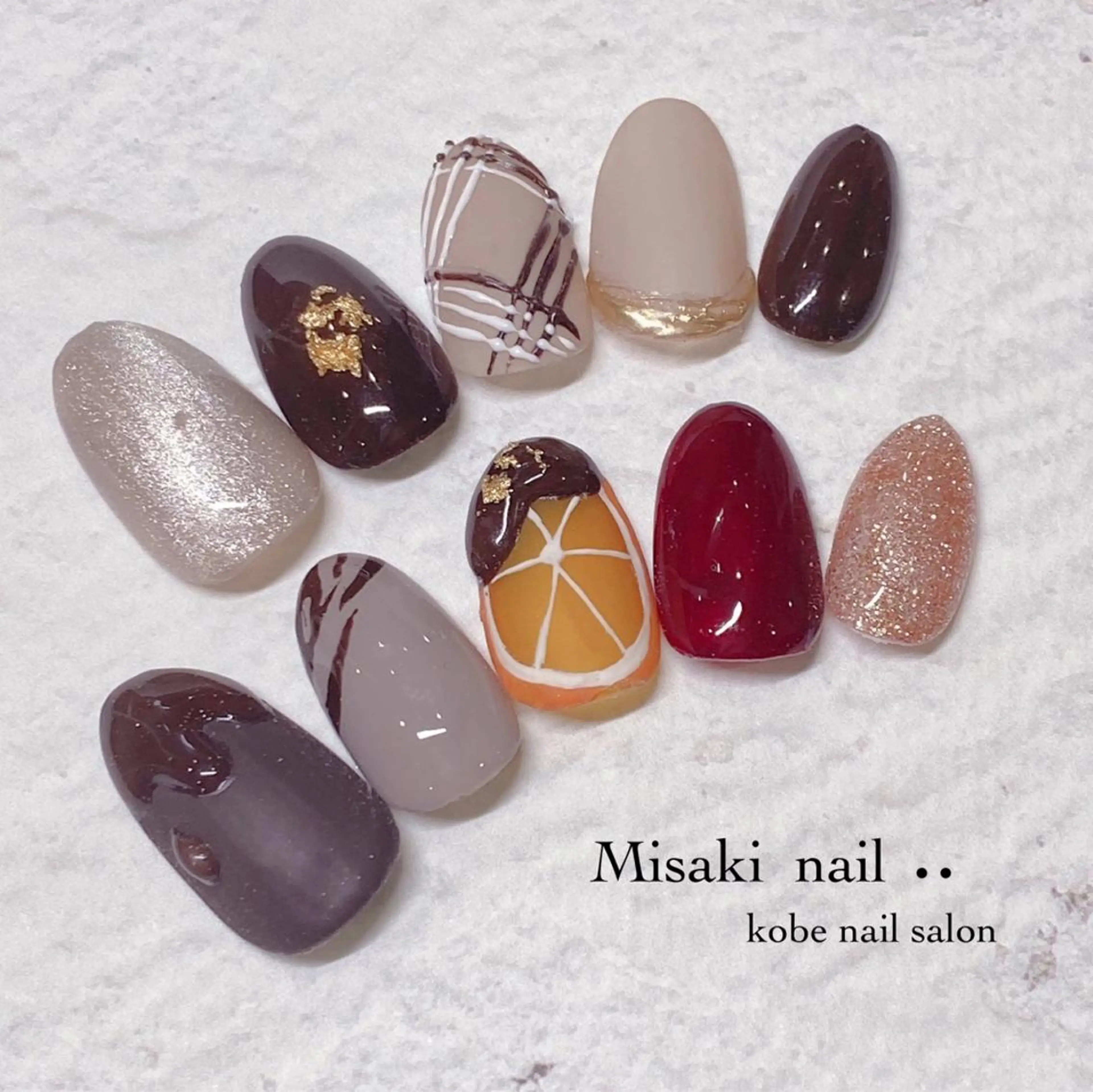 ネイル 韓国ネイル ワンホンネイル ハンドネイル nailsalon miinailsのネイルデザイン