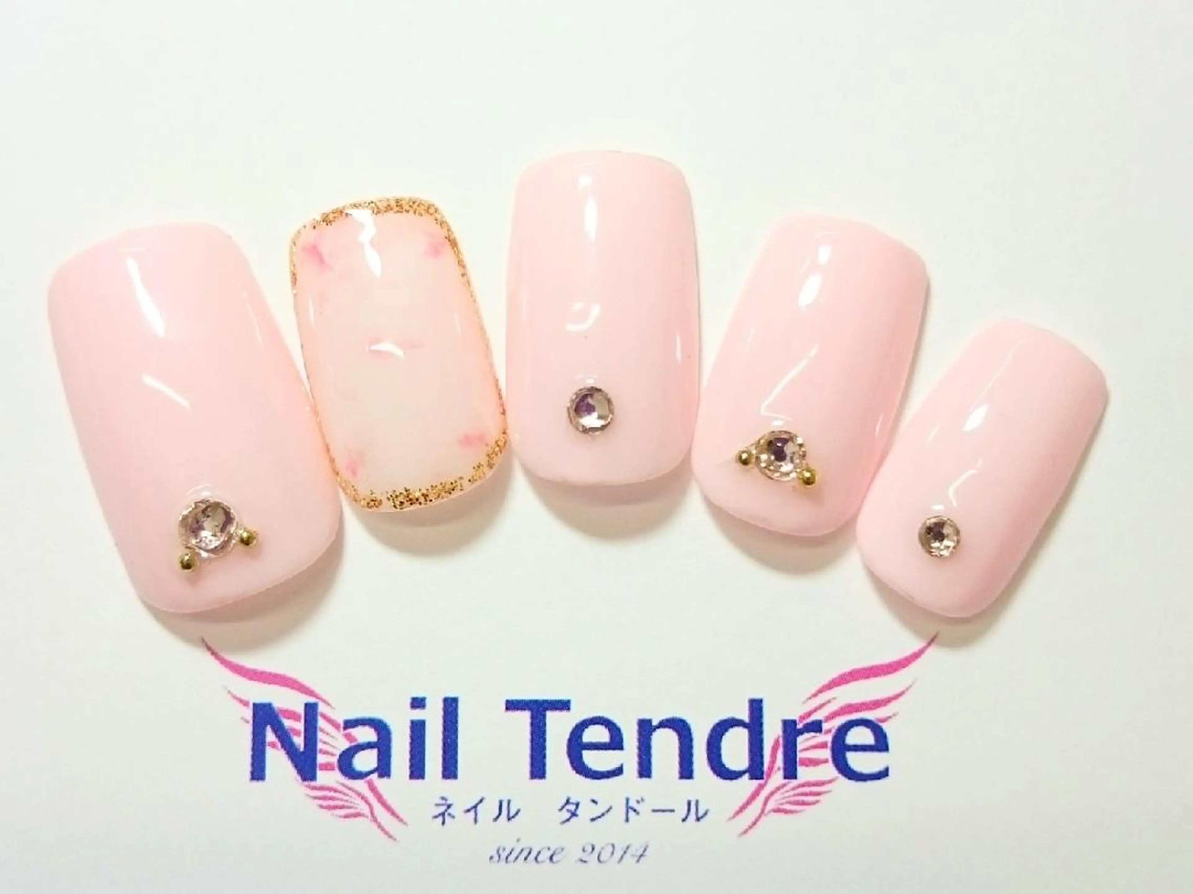 ネイル アートネイル ジェルネイル ソフトジェル ストーンネイル ハンドネイル Nail  Tendreのネイルデザイン