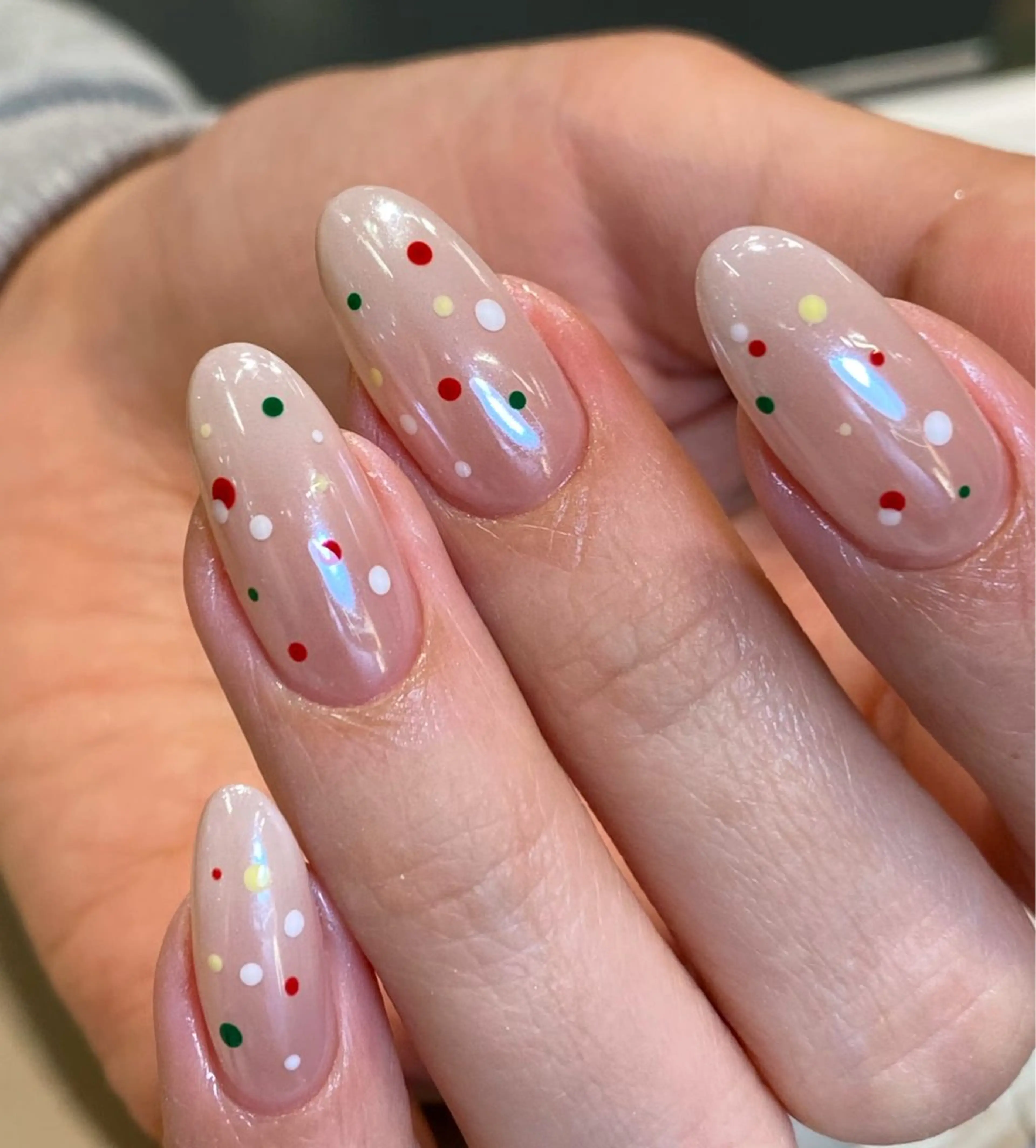 ネイル アートネイル オーロラネイル チークネイル フレンチネイル ガラスフレンチ ハンドネイル 🎀🎀YooLi Nail Salonのネイルデザイン