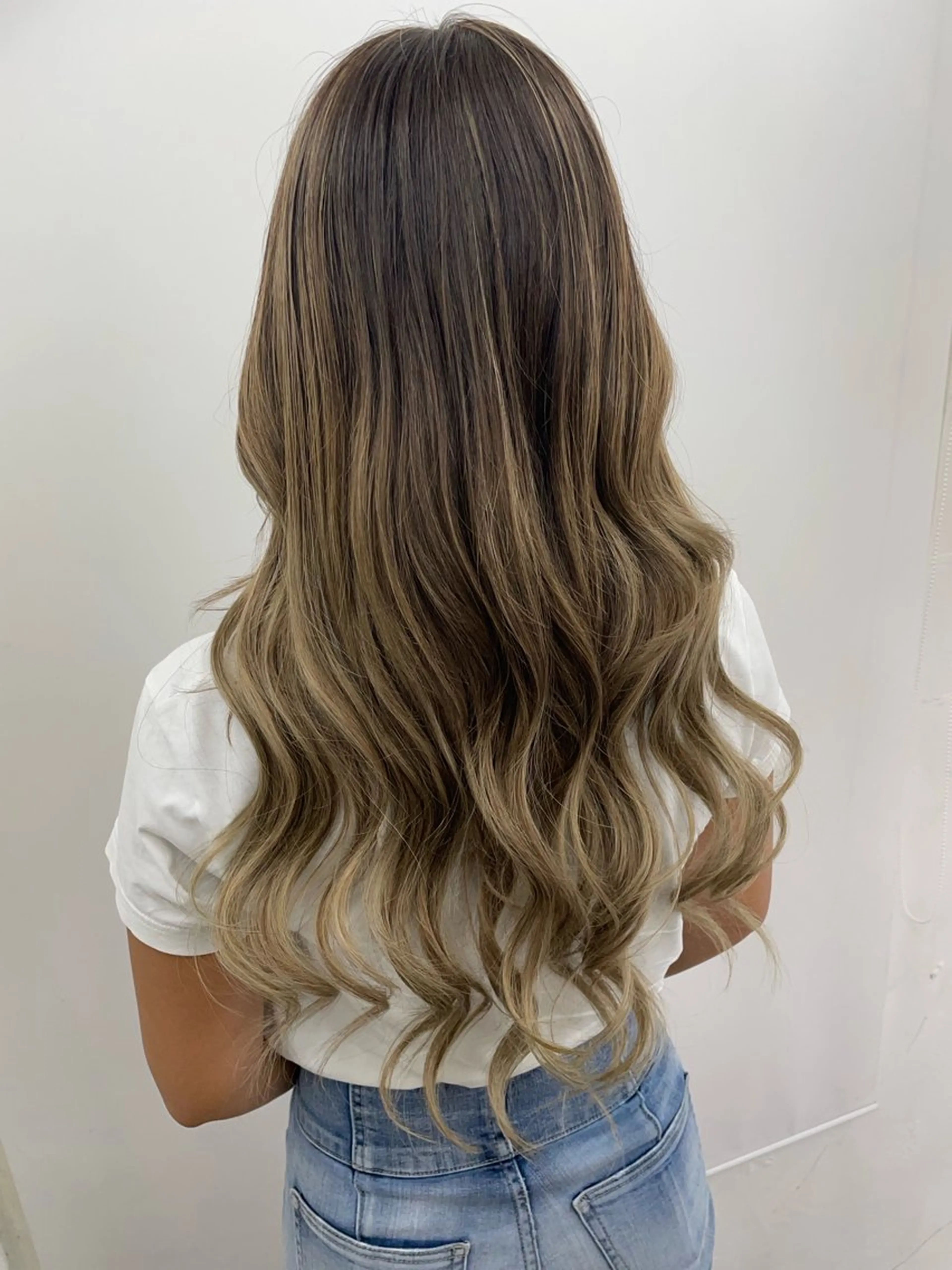 ロング ヘアアレンジ シールエクステ ボブ エクステ ハイライト レイヤーカット カット パーマ エクステ ヘッドスパ 下妻 カラーエクステ難波のヘアスタイル