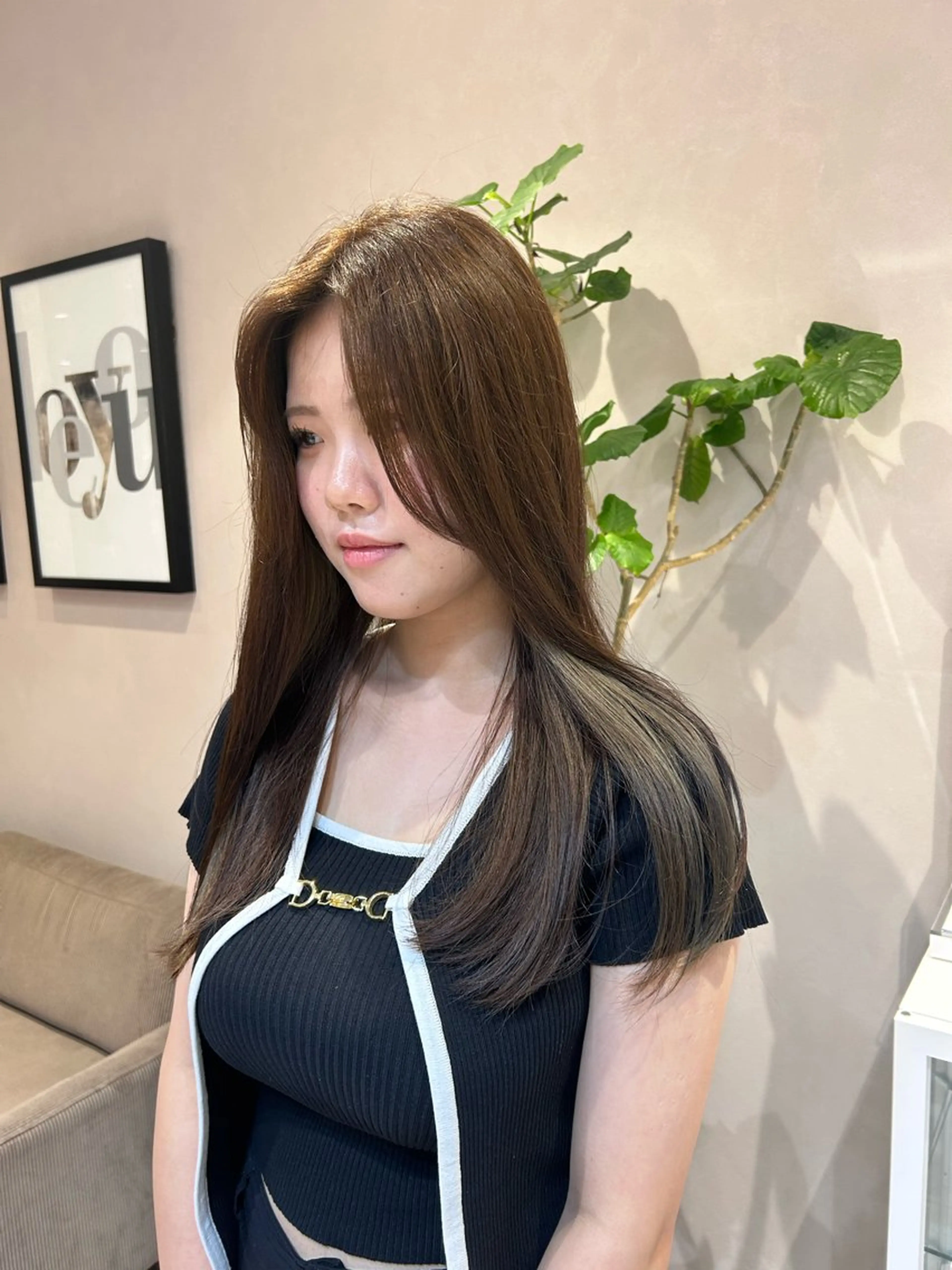 ロング ヘアカラー トリートメント 艶カラー🌟 kanonのヘアスタイル