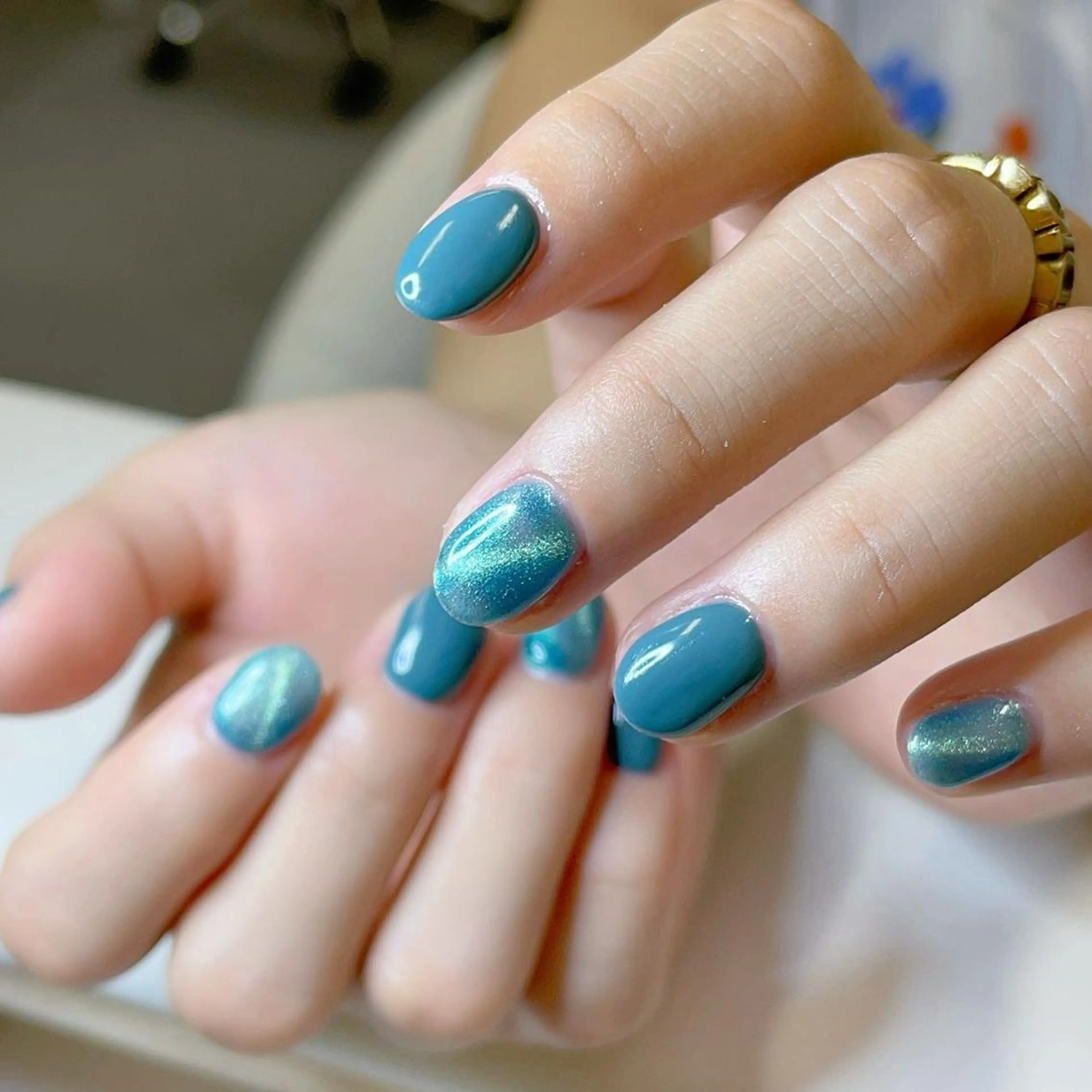 ネイル ラメ(グリッター) ラメグラデーション ワンカラーネイル Queens momoのネイルデザイン