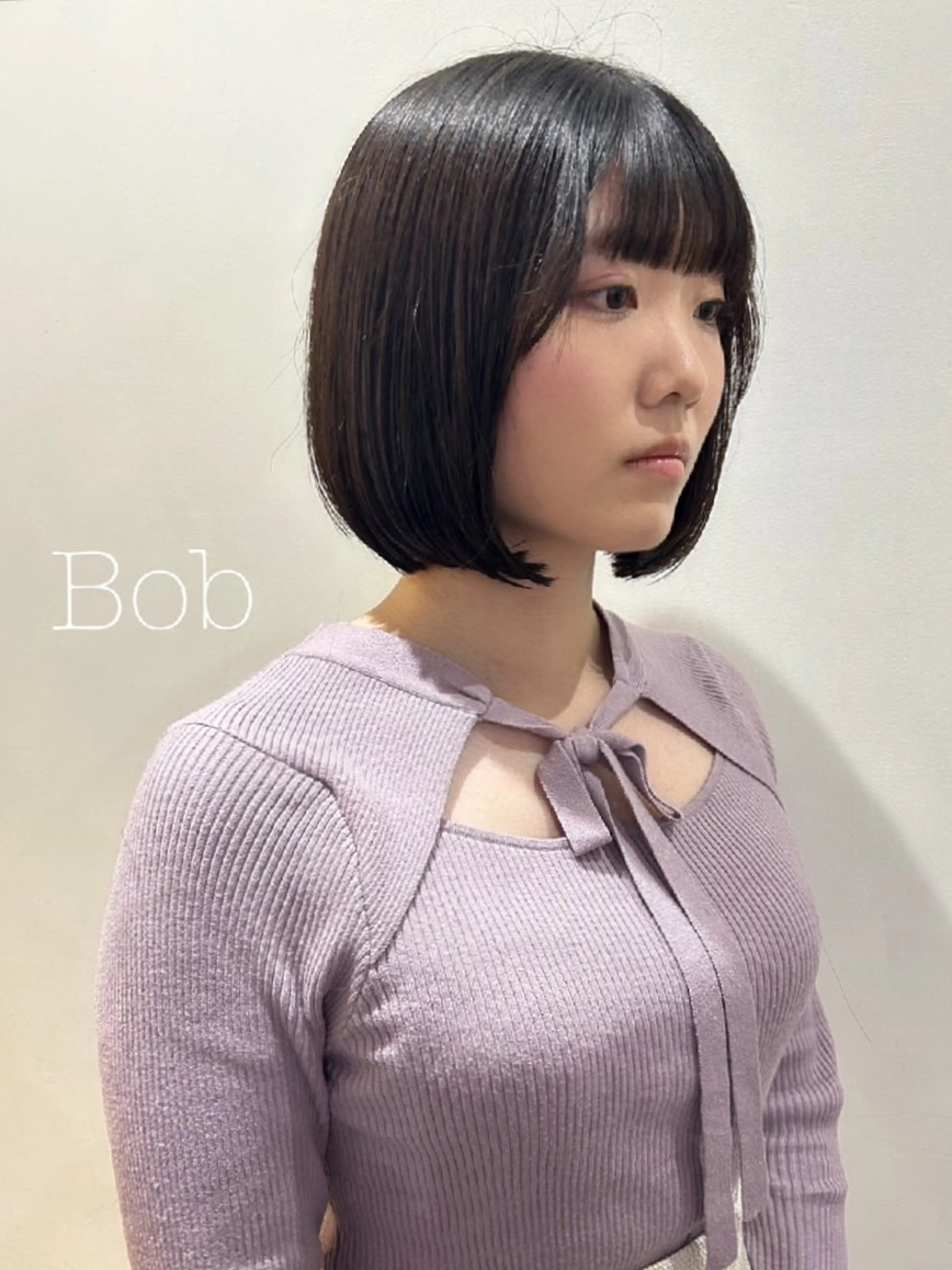 ショート ボブ カット 🐝 朝ラク・扱いや すいボブ／専門🐝のヘアスタイル