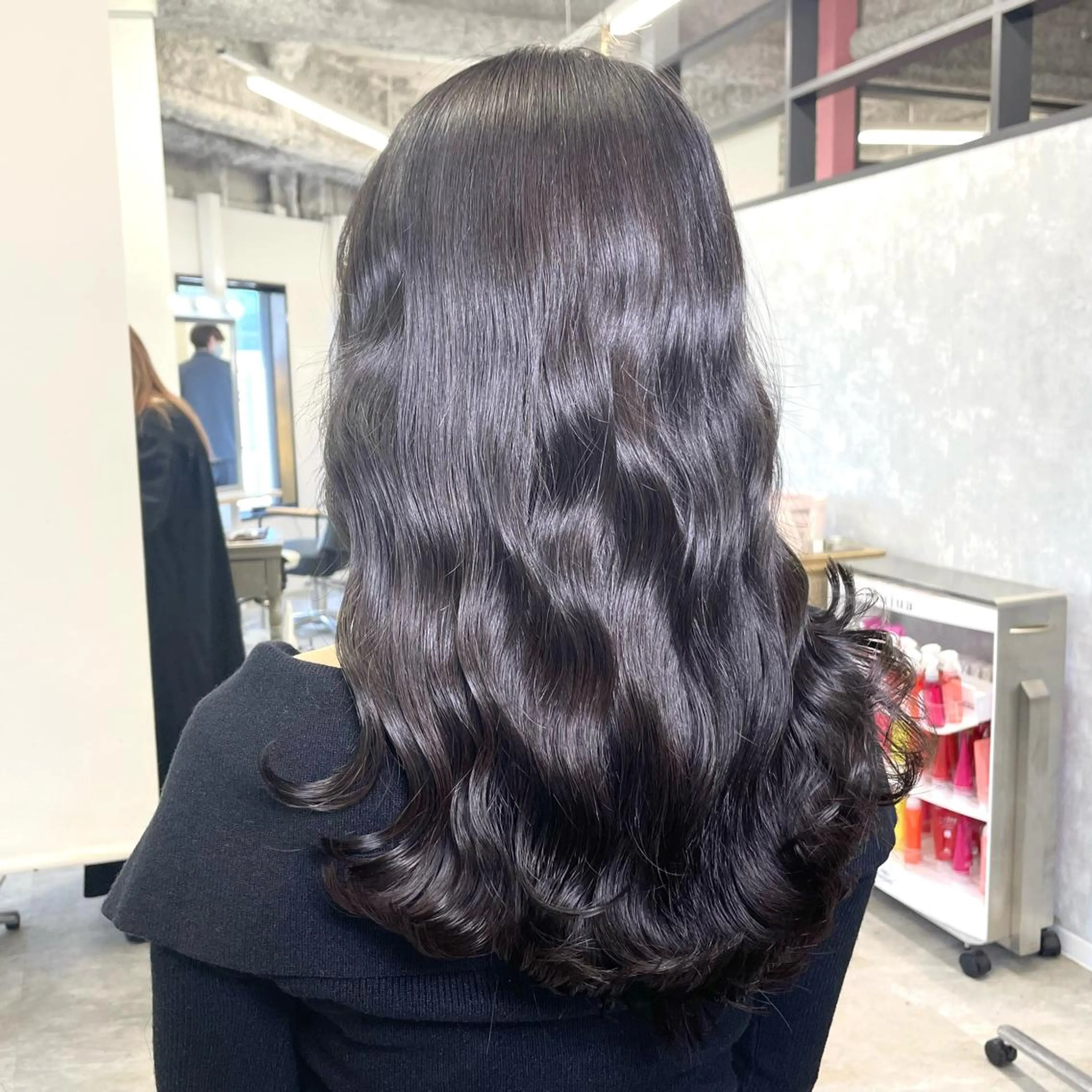 ミディアム カラー 🔵暗髪　特化🔵 梅田・増田のヘアスタイル