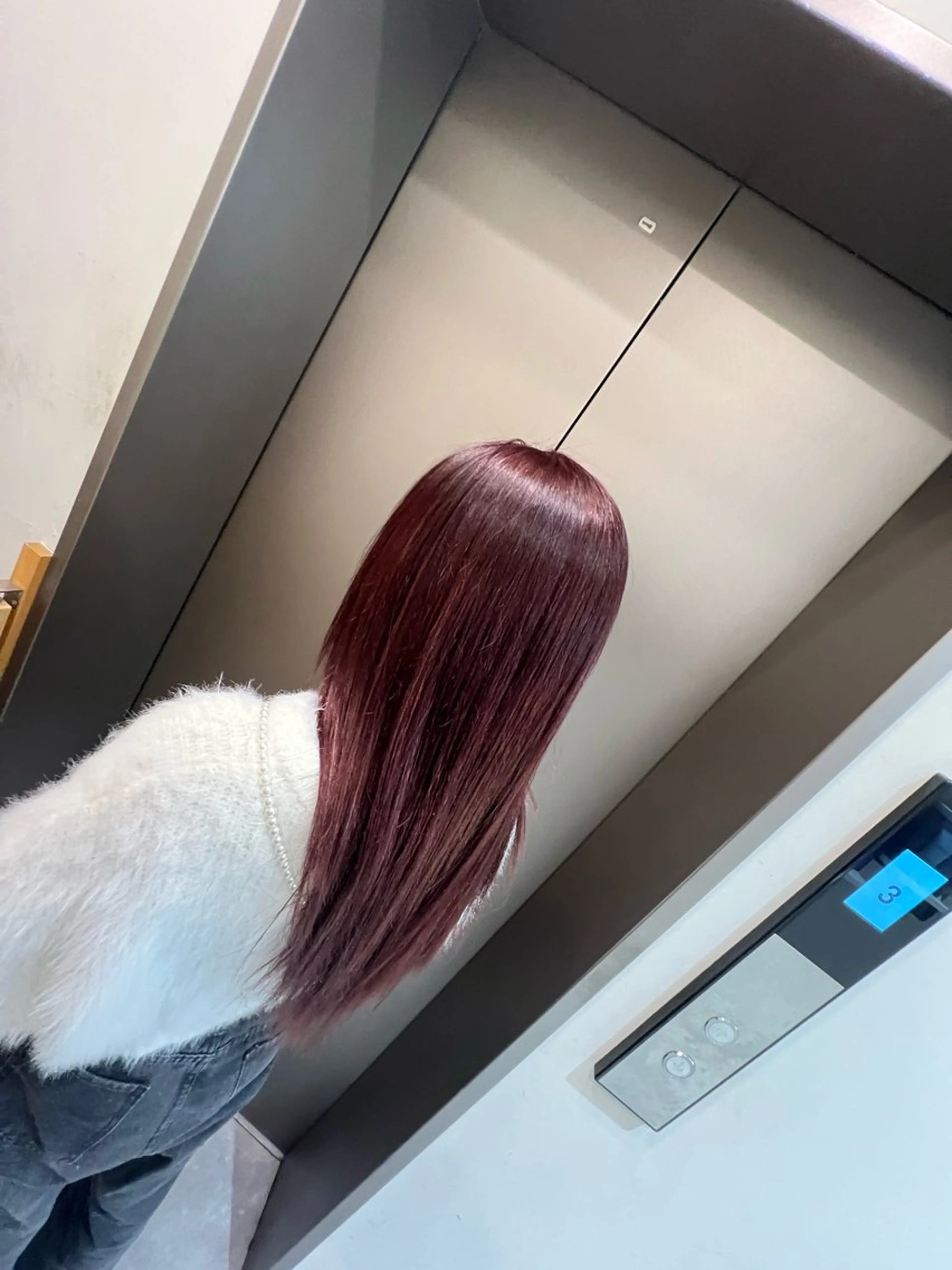 ミディアム カラー ブリーチ カシス ブリーチなしカラー レッドカラー DIECESHIBUYA.所属・メンズ似合わせ/ ビジネスヘア/比嘉のヘアスタイル