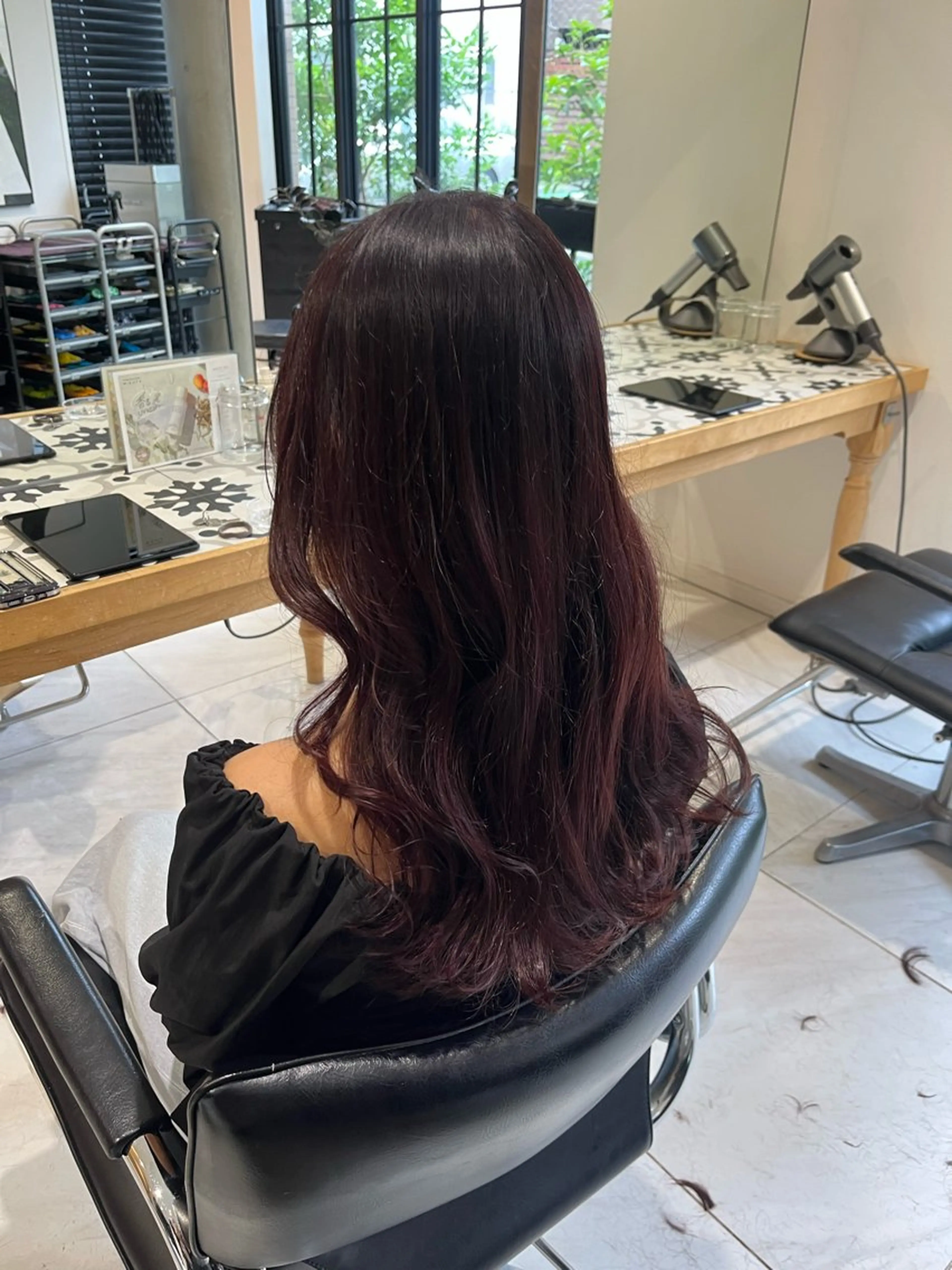 ロング カラー ピンクカラー カット ヘアカラー トリートメント ナミ🩶暗髪/暖色 ❤️/透明感/縮毛のヘアスタイル