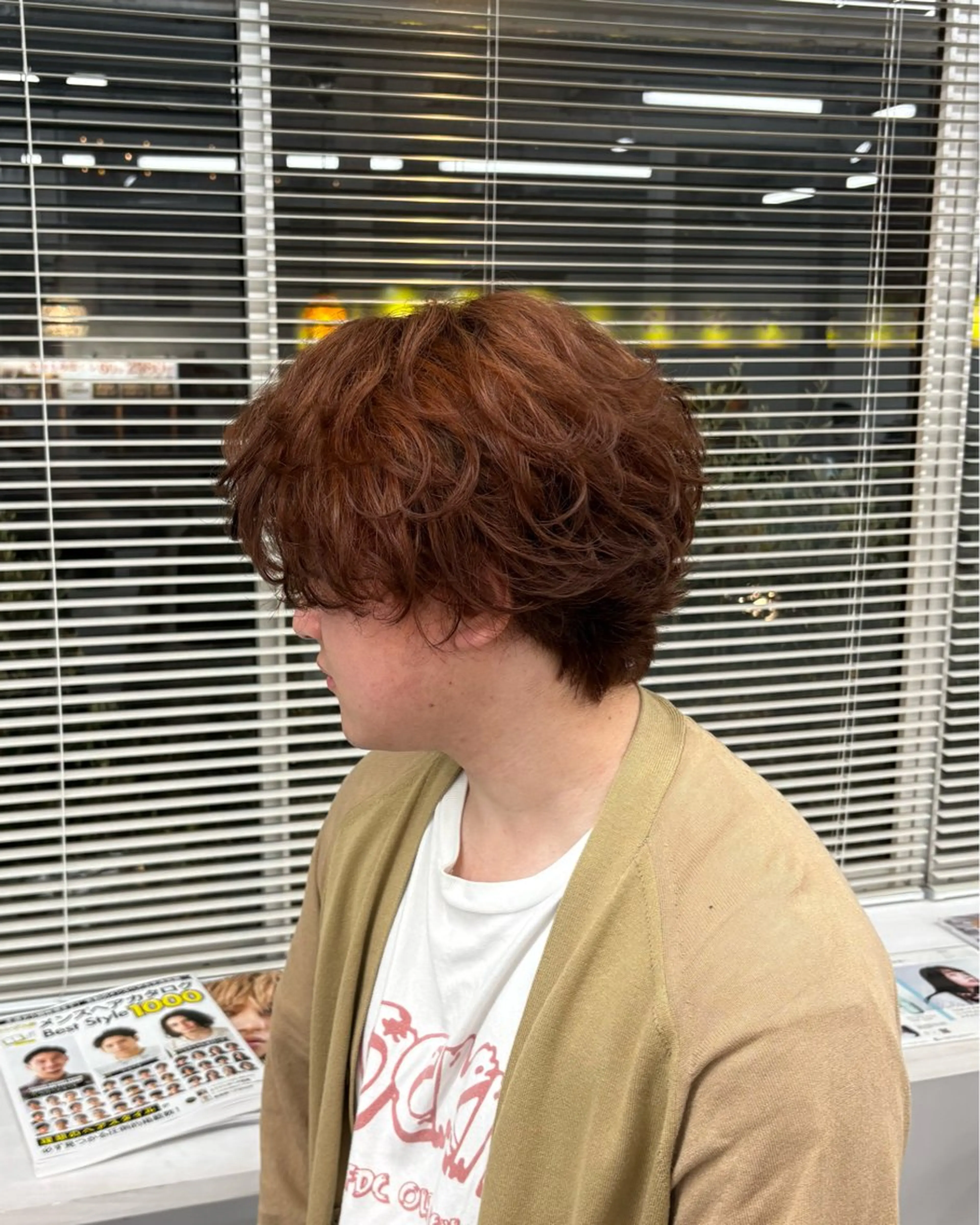 カラー パーマ メンズ hair make LATTE 川原店所属・若林 叶大のヘアスタイル