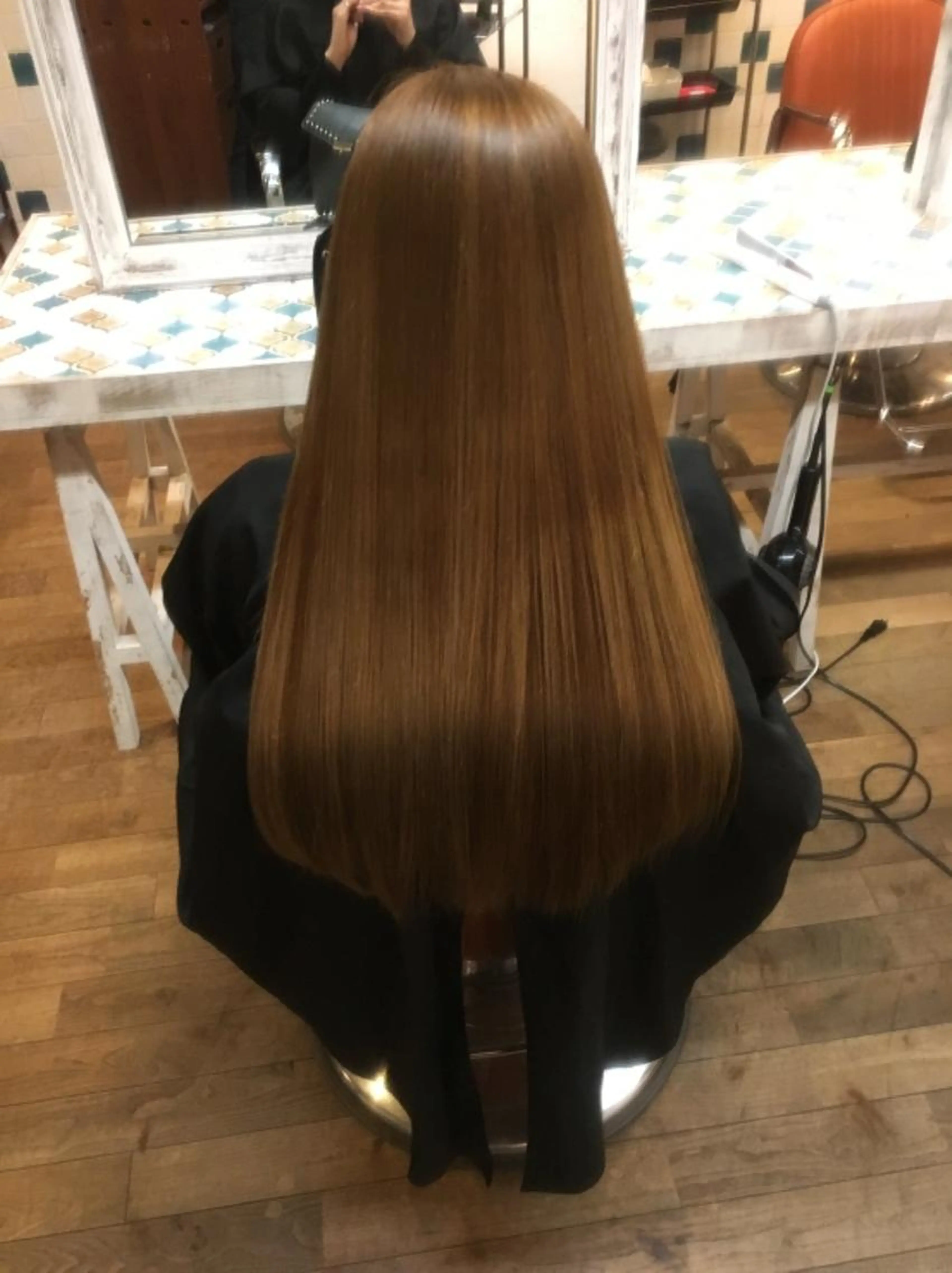 ✨髪質改善✨ケア縮毛矯正❤カット✨2stepトリートメント✨の写真