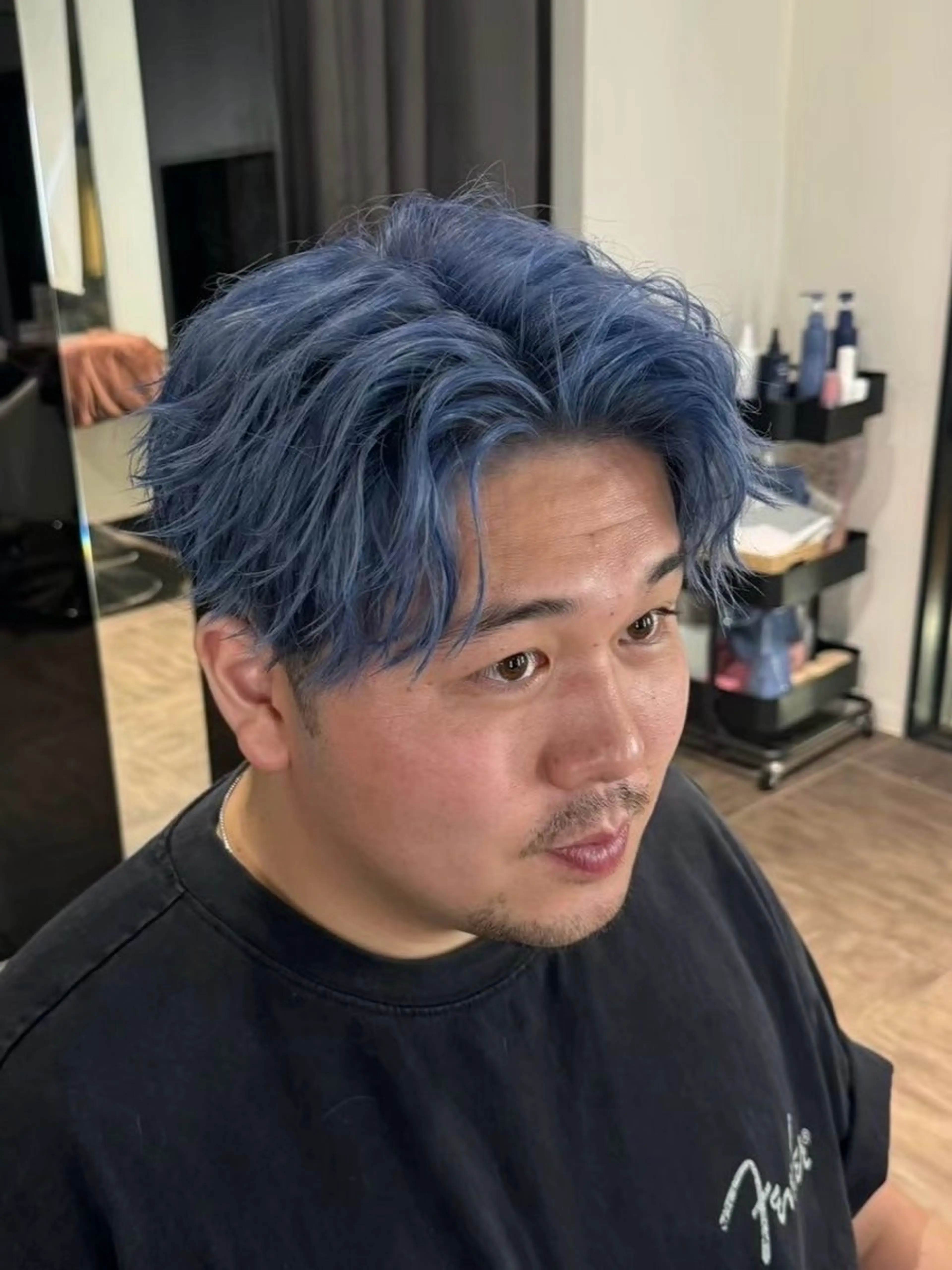 ショート カラー メンズ ヘアカラー レイヤー/艶カラー ROKUのヘアスタイル