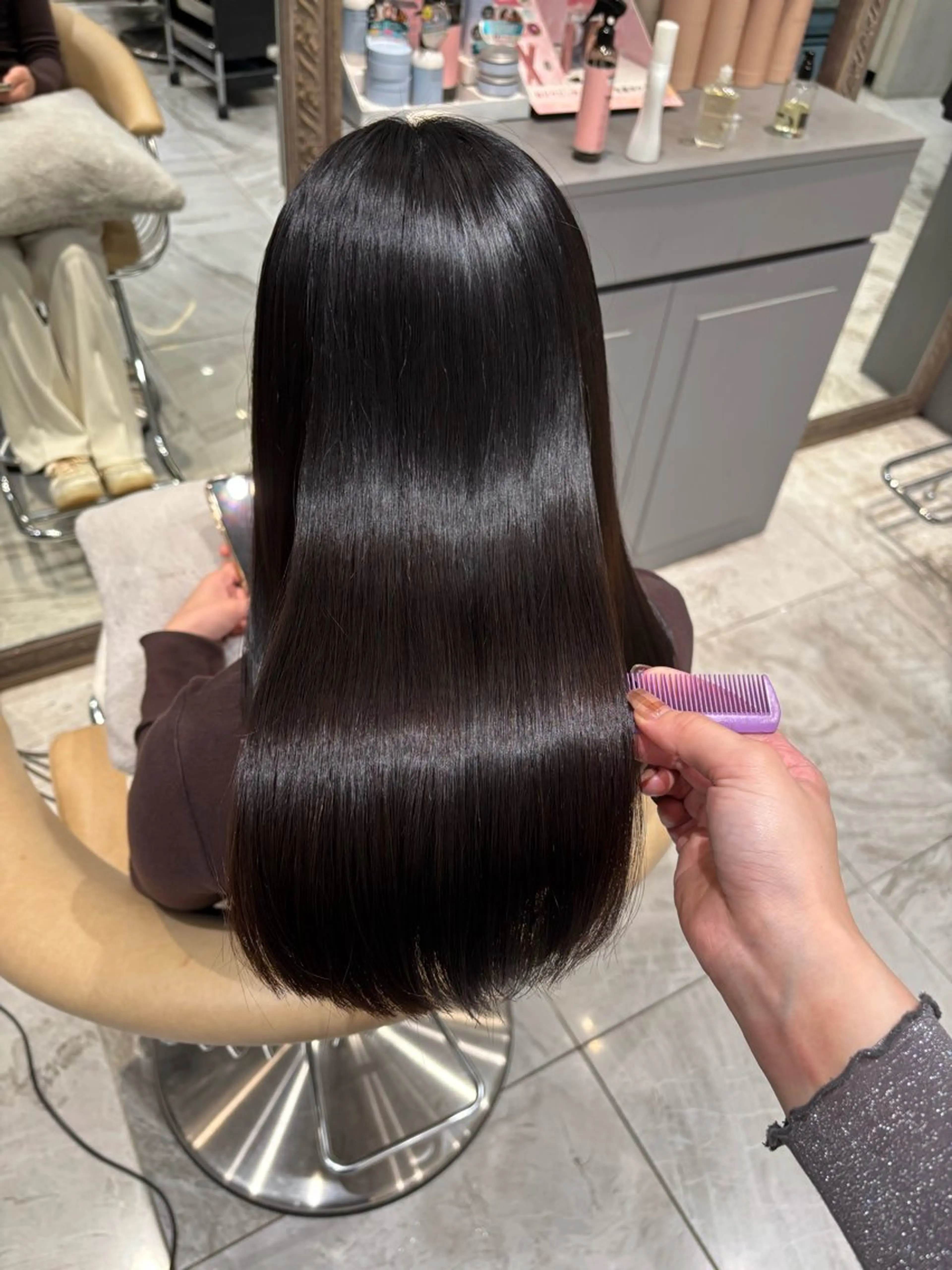 ロング カラー カット ヘアカラー トリートメント 透明感カラー/艶髪 髪質改善/ayariのヘアスタイル