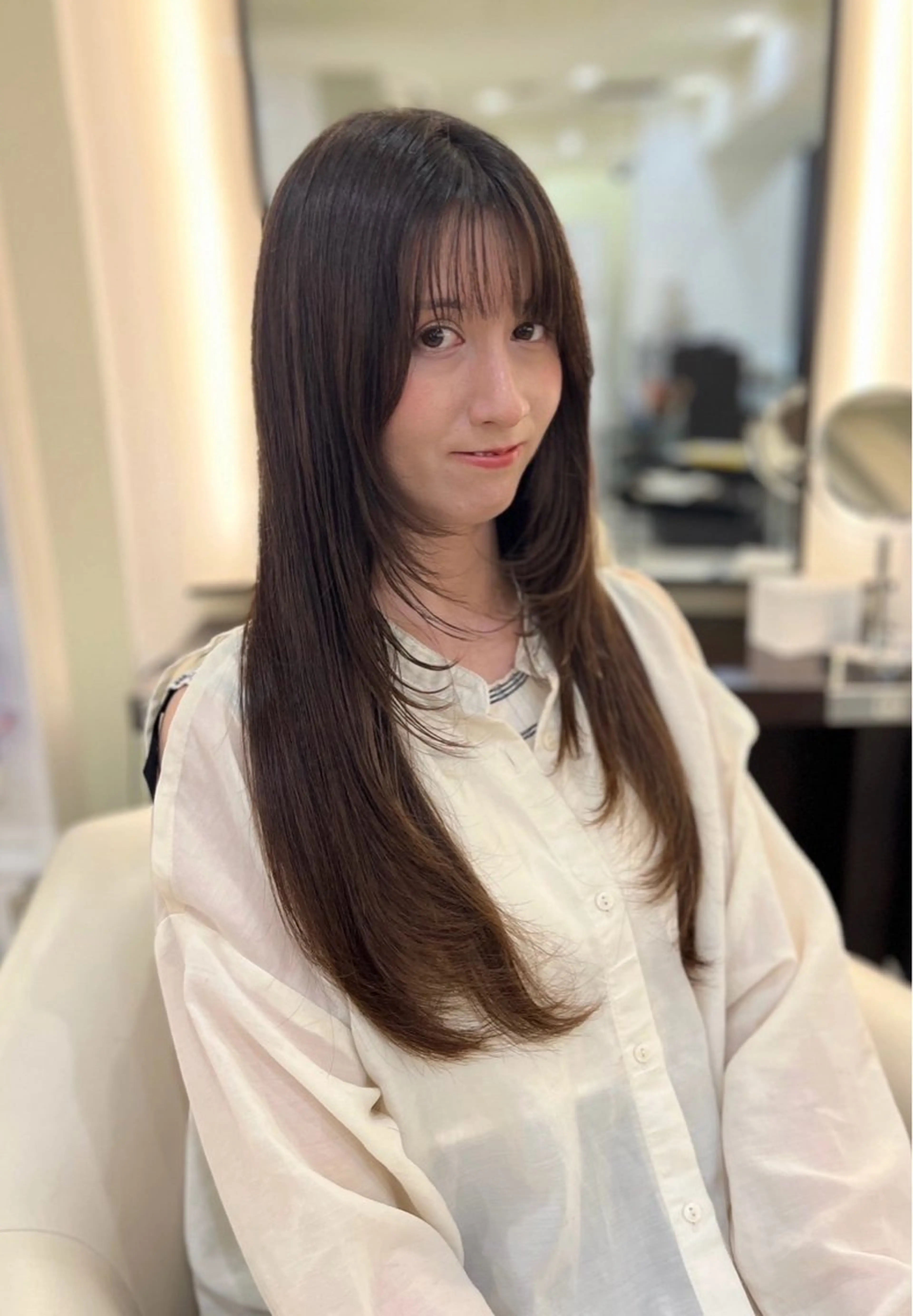 ロング ハイレイヤー レイヤーカット LEWIN ginza所属・🫧パーマモデル /mikuのヘアスタイル