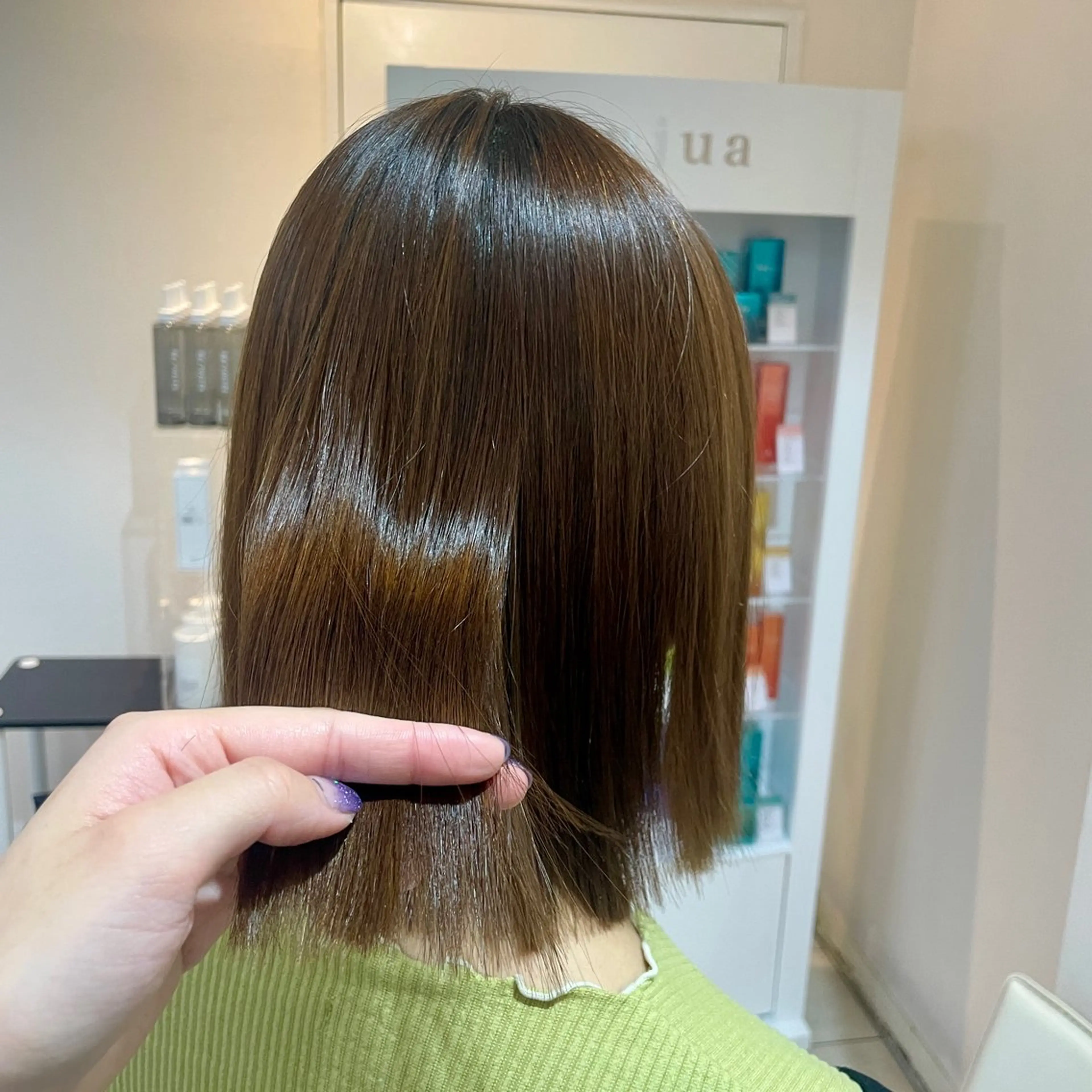 ミディアム ブリーチ/ヘアセット 【𝙍𝙞𝙣𝙤】のヘアスタイル