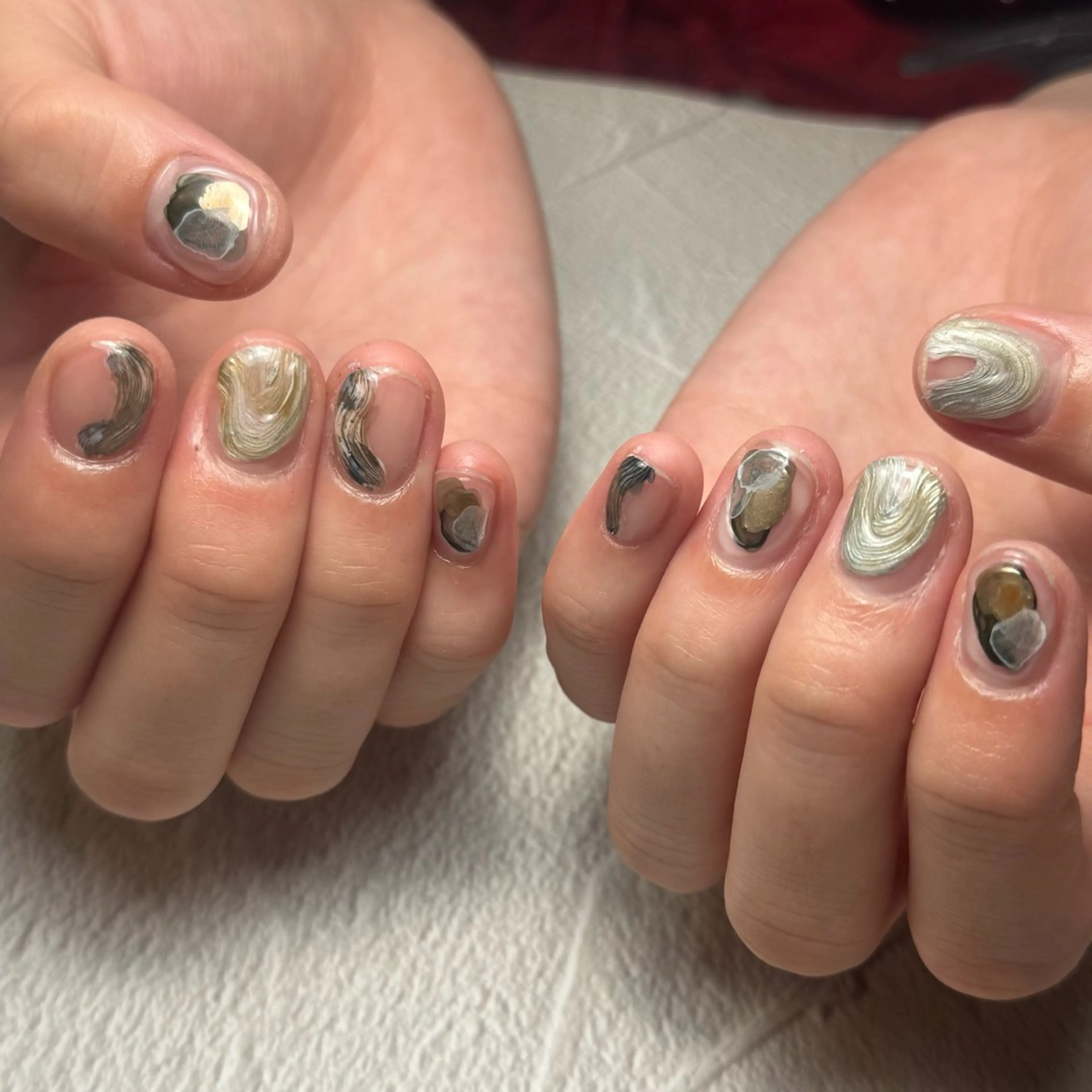 ネイル ジェルネイル ニュアンスネイル パラジェル ハンドネイル 11/2予約可◎ Harunoのネイルデザイン