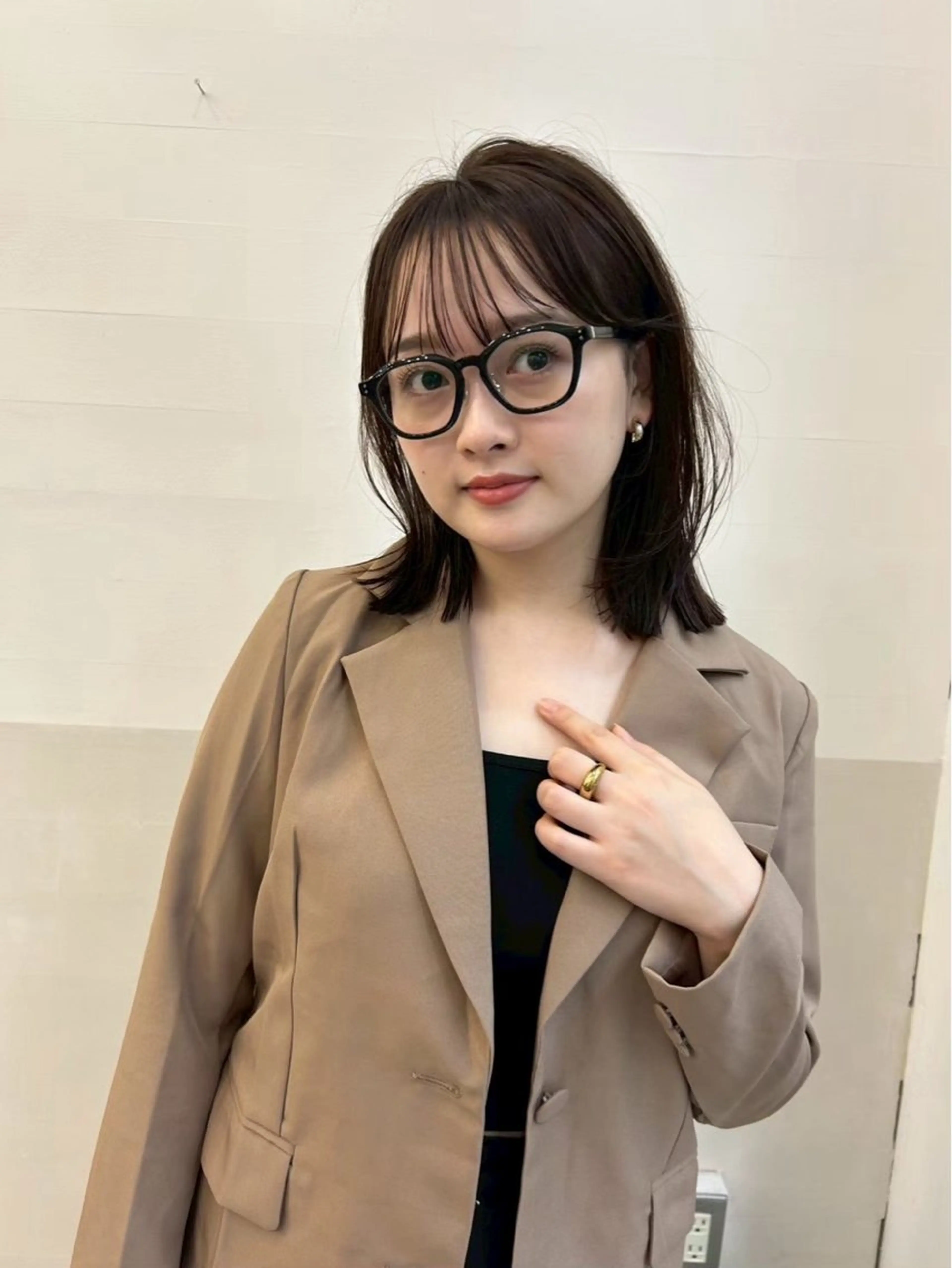 ミディアム 松谷 瑞姫のヘアスタイル