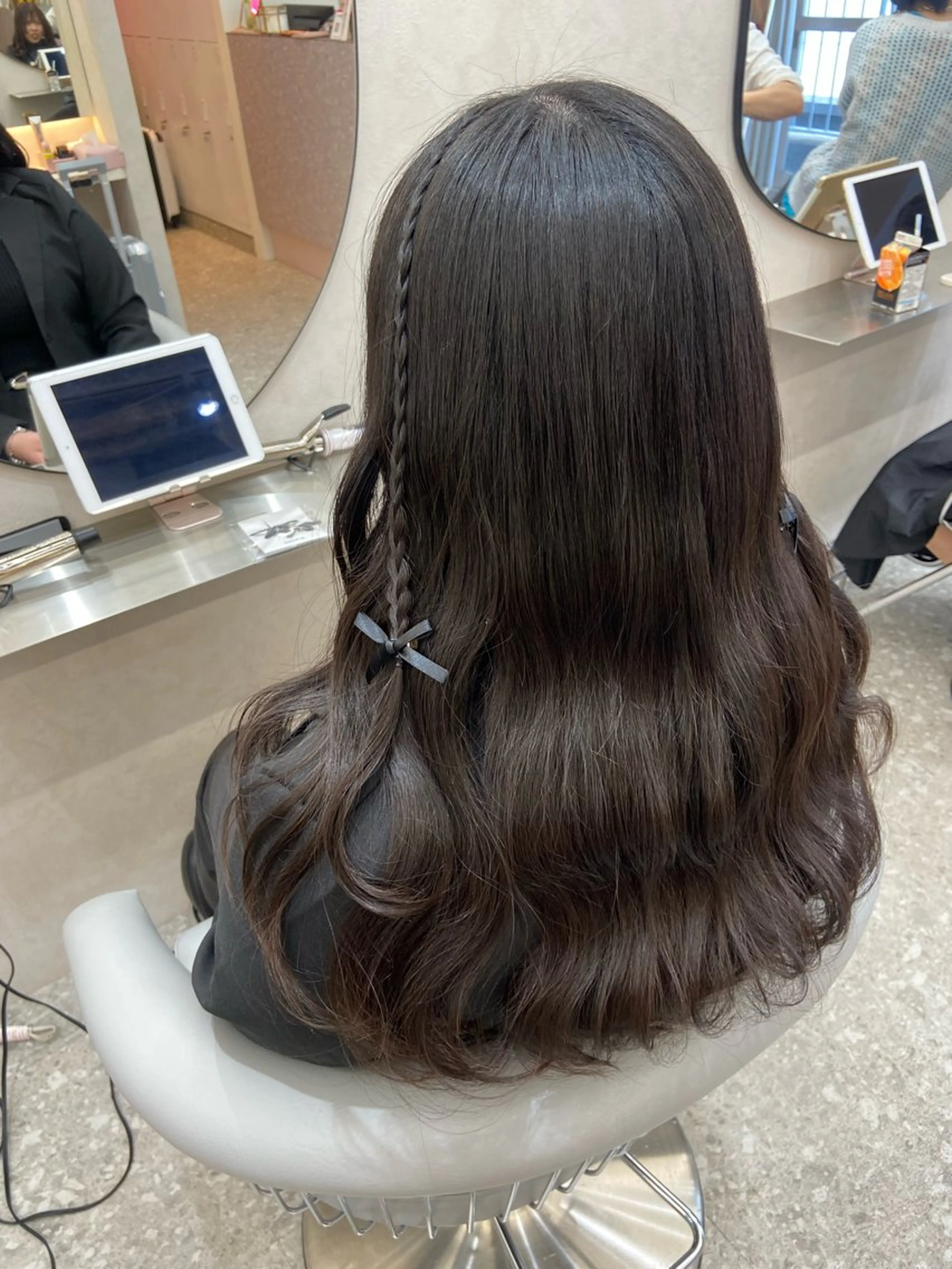 ロング カラー 髪質改善 韓国風ヘア トリートメント カット ヘアカラー トリートメント 新宿/韓国ヘア 中明度カラー/かやのヘアスタイル