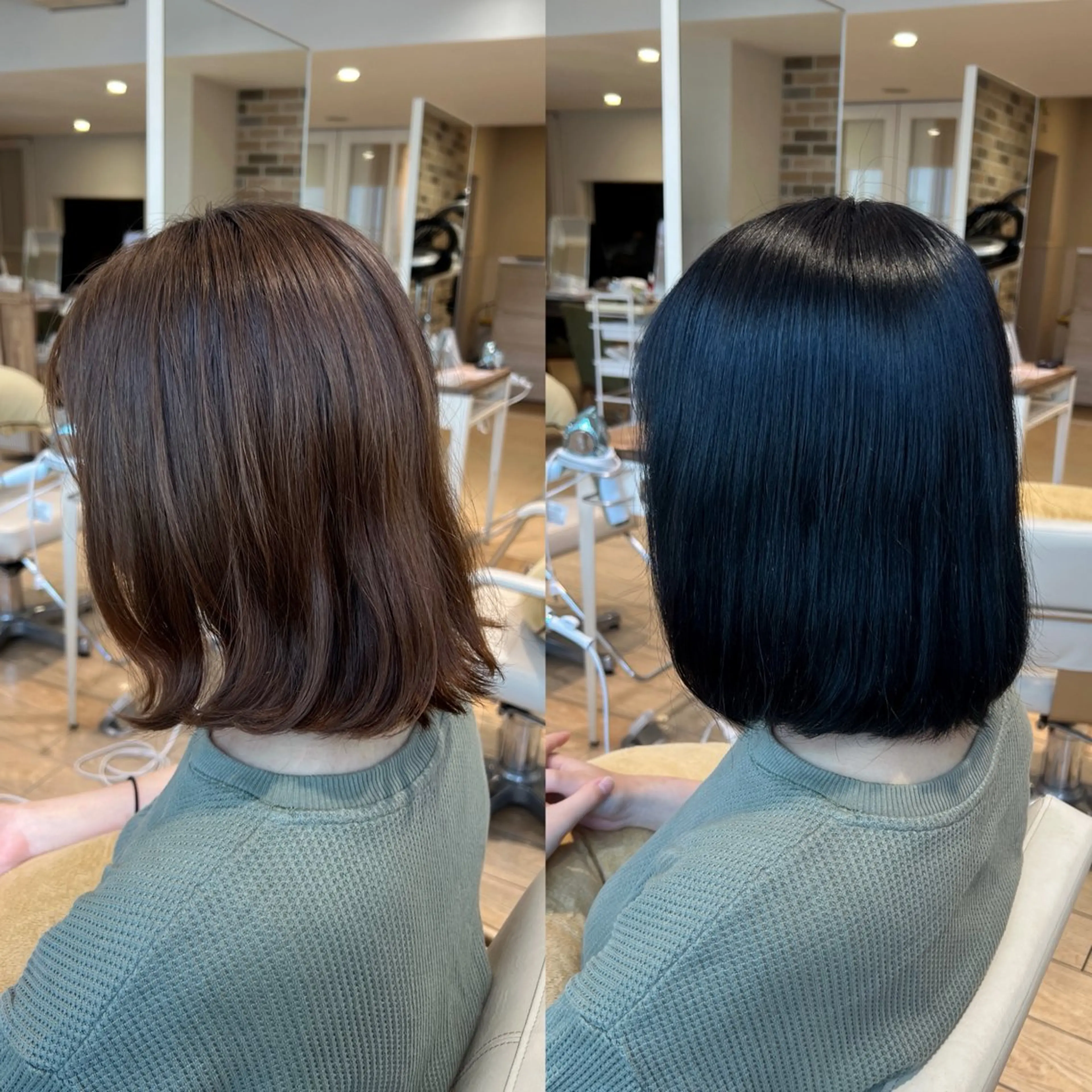 ミディアム カラー 透明感カラー ヘアカラー トリートメント ヘッドスパ miku/表参道/ 艶々カラーのヘアスタイル