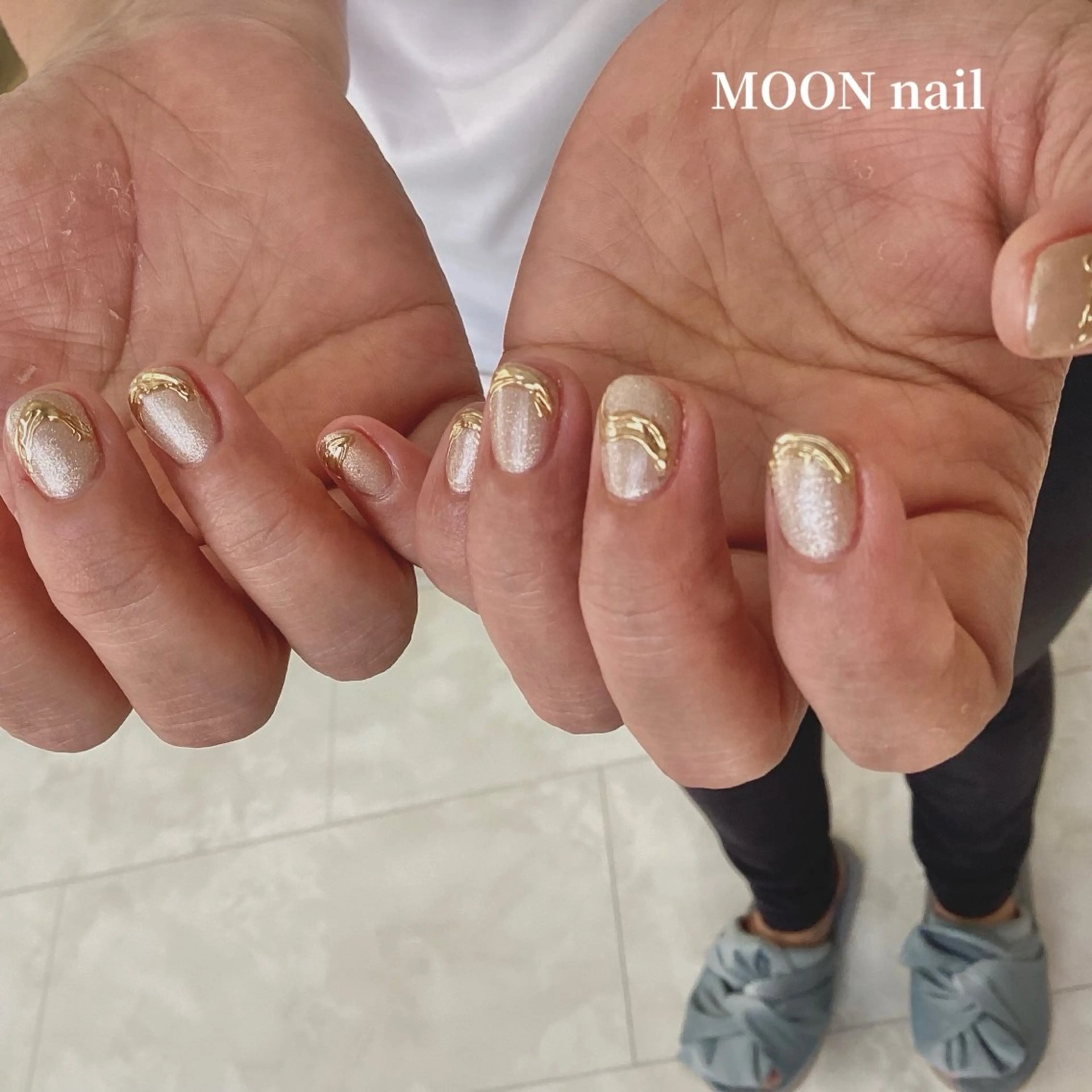 ネイル ニュアンスネイル シンプルネイル 浦添 MOON  nailのネイルデザイン