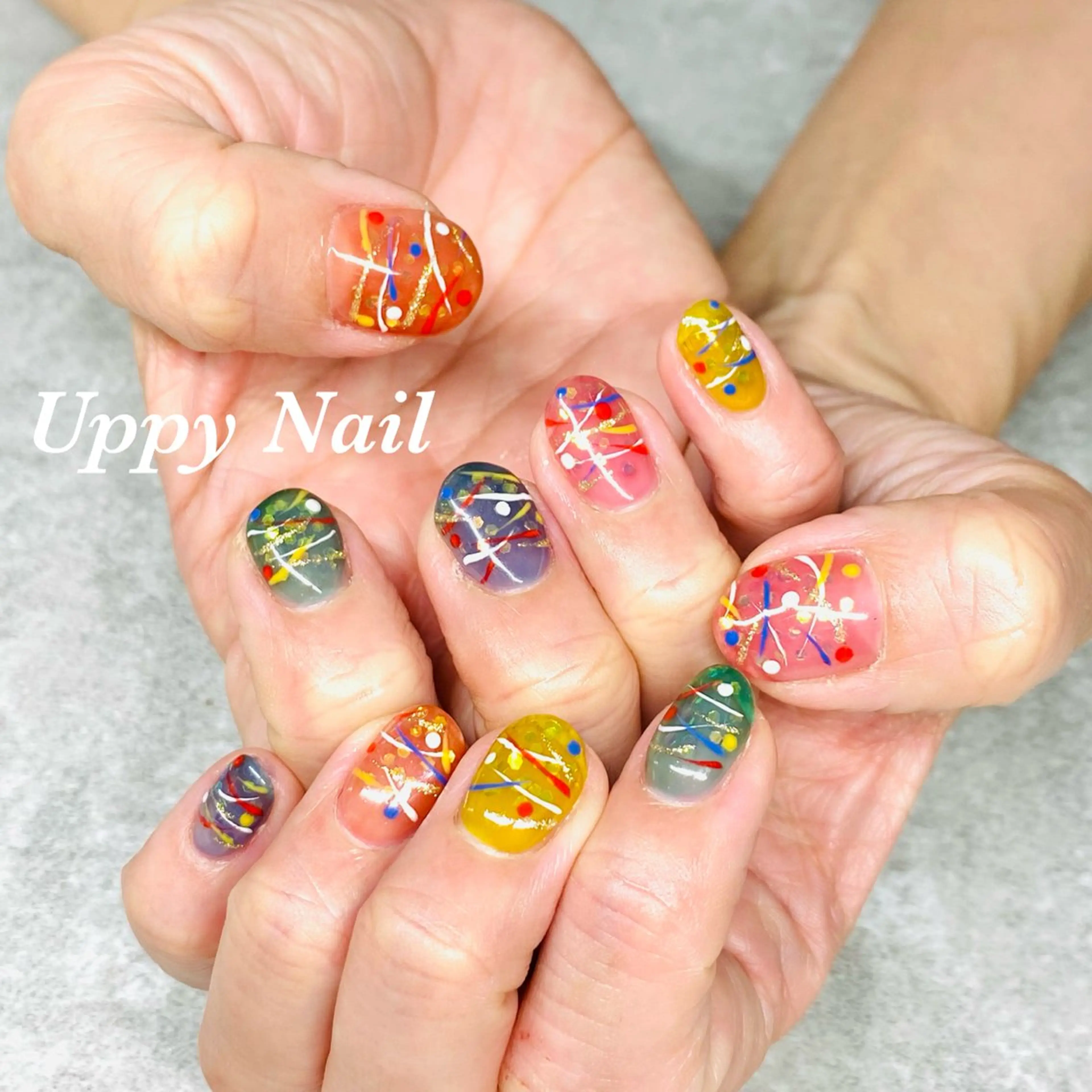 ネイル ヨーヨーネイル ハンドネイル Uppy Nail ukyoのネイルデザイン