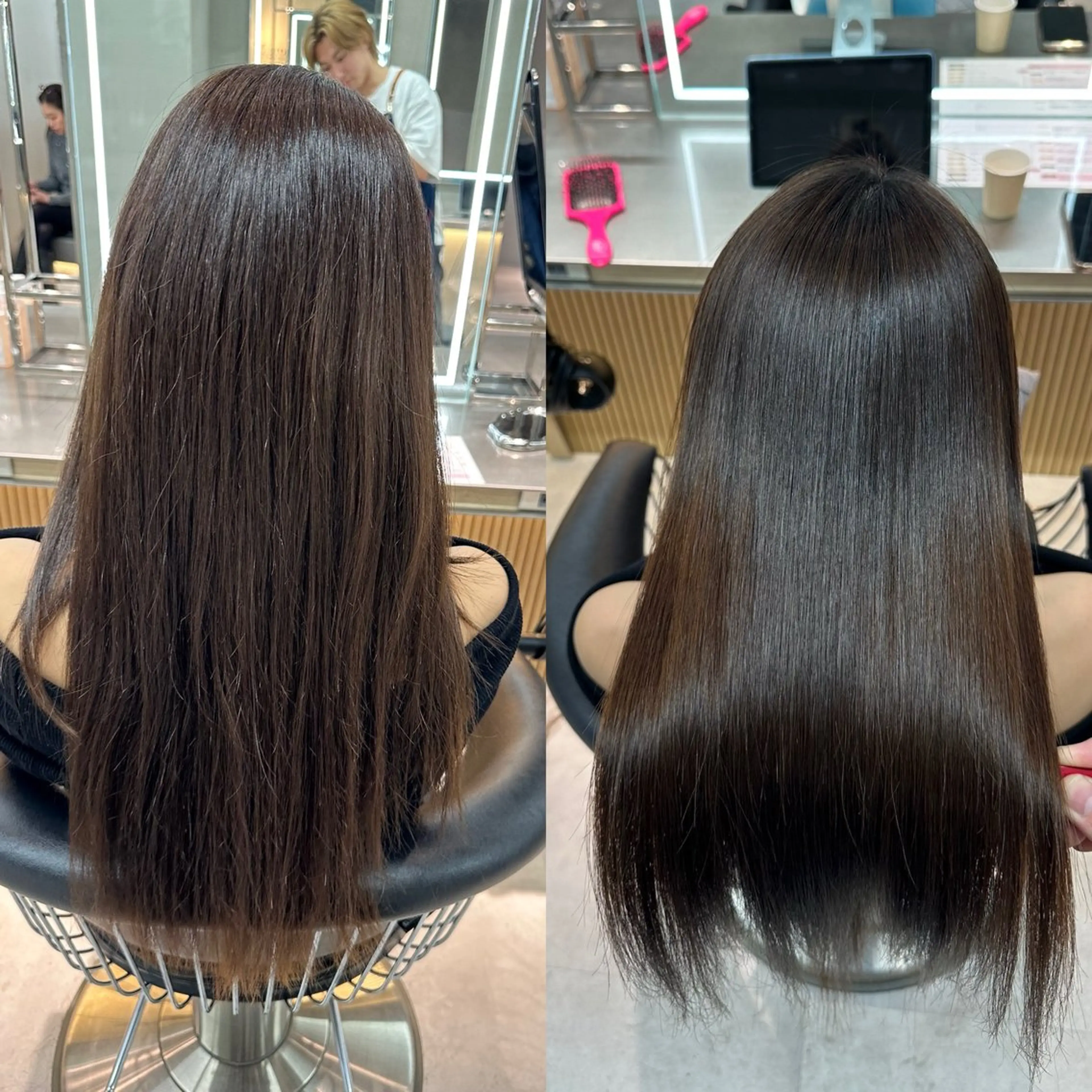 ロング 縮毛矯正 トリートメント ✨髪質改善特化✨副 店長椎葉信乃介のヘアスタイル