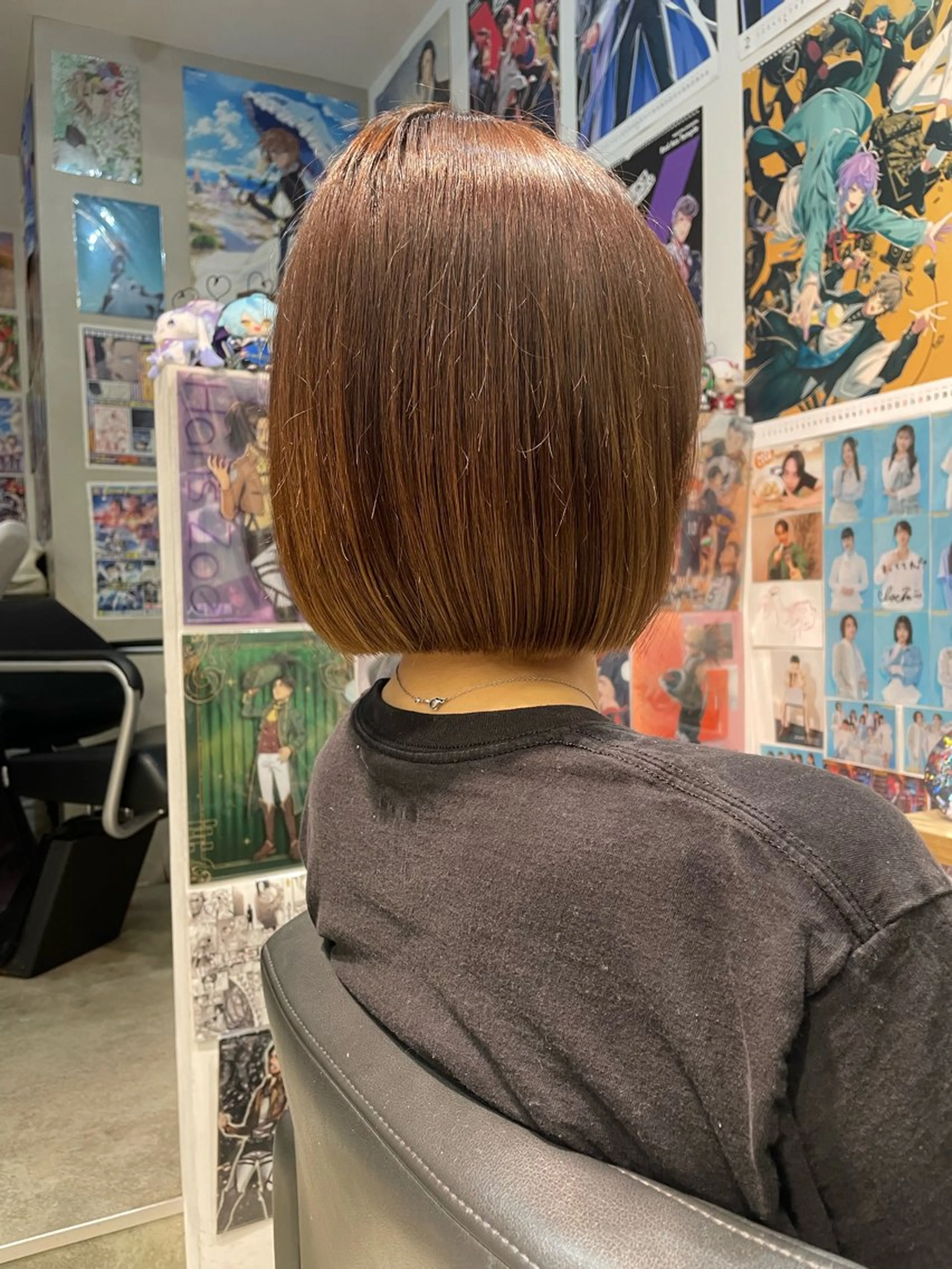 ショート ボブ カット トリートメント 🍭ハイトーン/ デザインカラー🦄のヘアスタイル