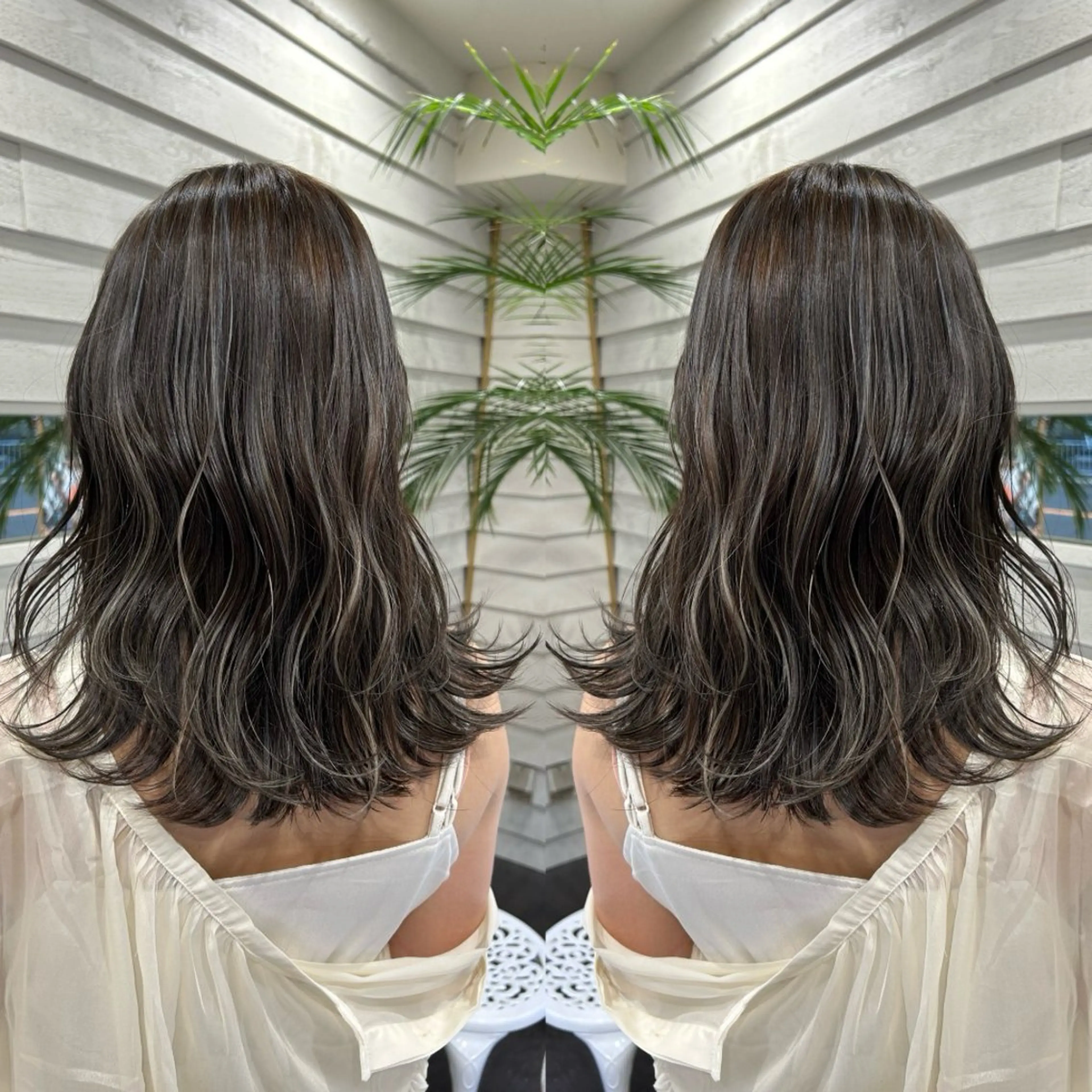 ミディアム カラー ORO塚口店所属・高島 玄のヘアスタイル