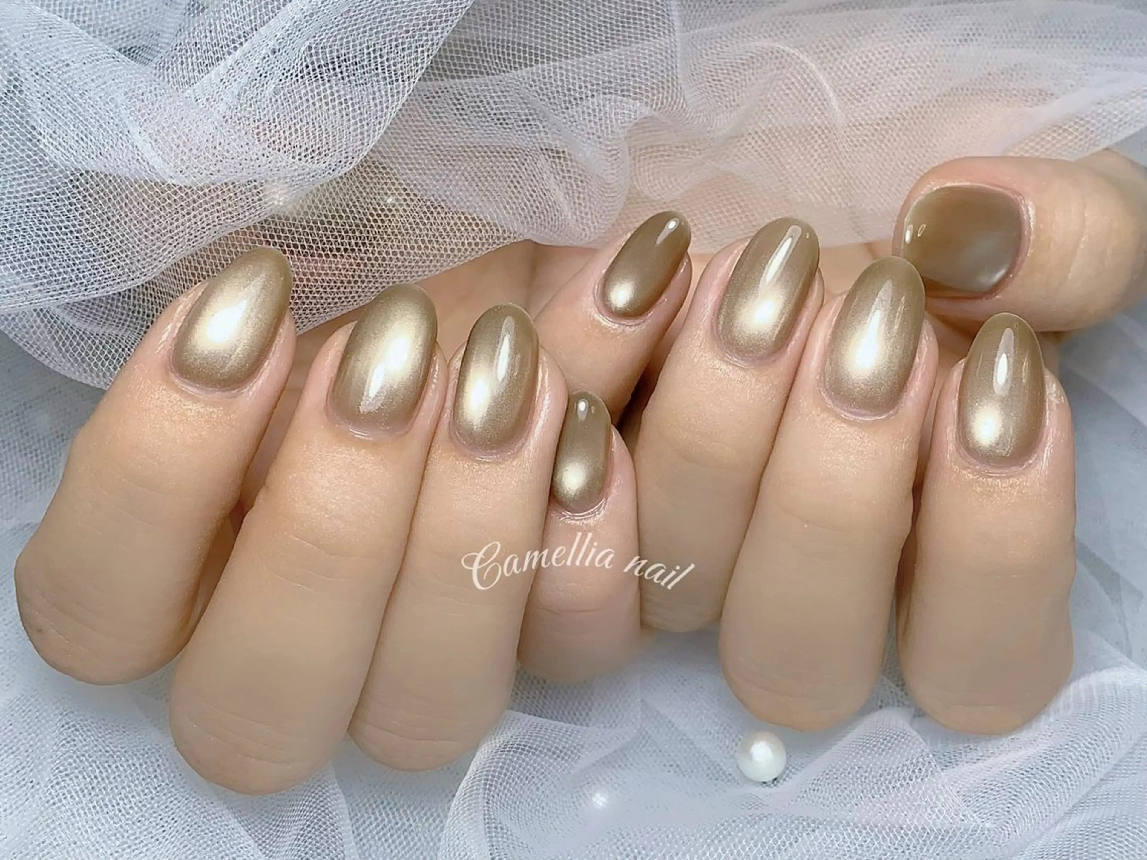 ネイル Camellia デザイン長さだしのネイルデザイン