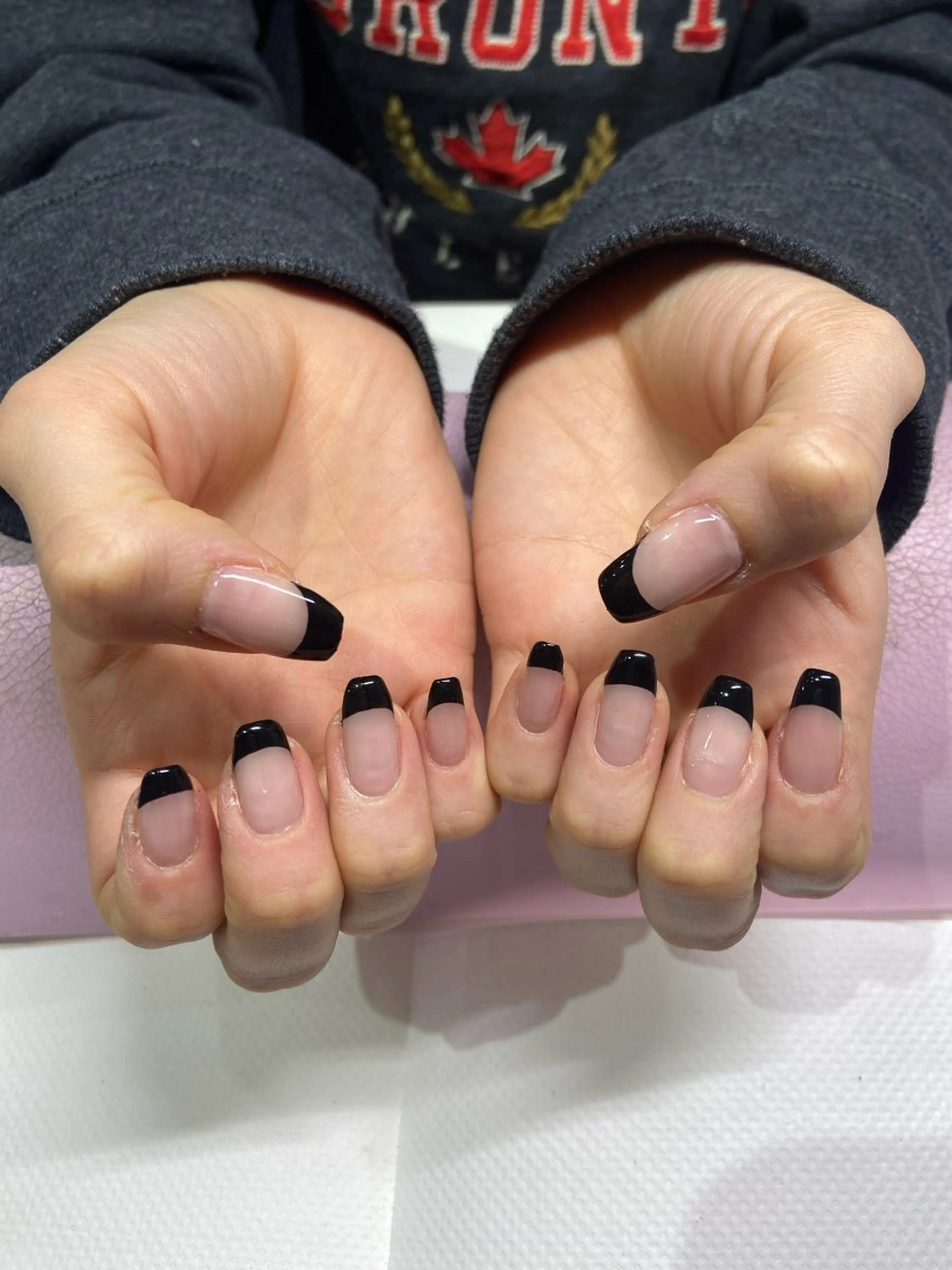 〈オフあり〉フレンチ(クリアベースに通常のカラージェルのみ)/90分の写真