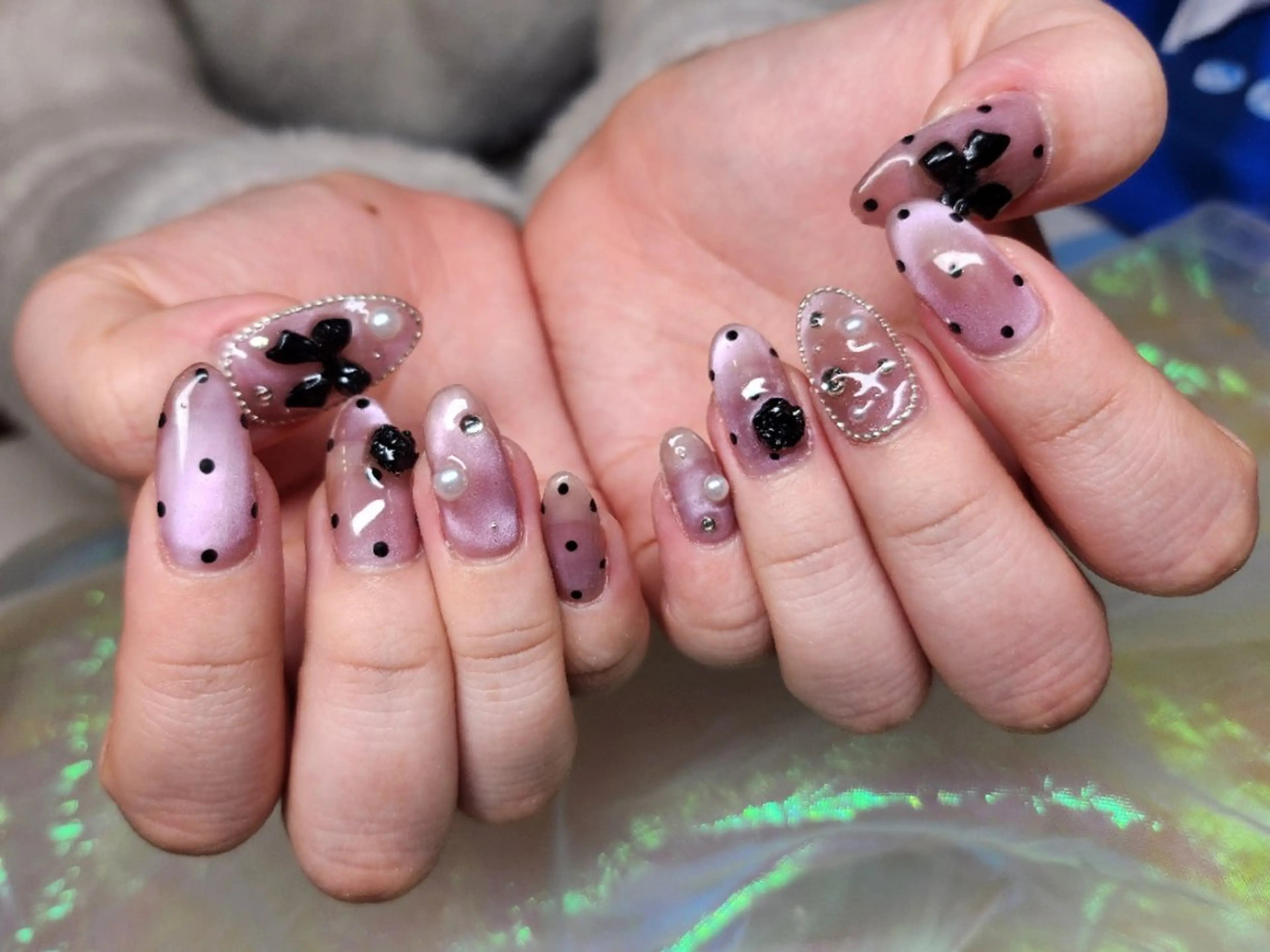 ネイル ハンドネイル 💜bora .のネイルデザイン