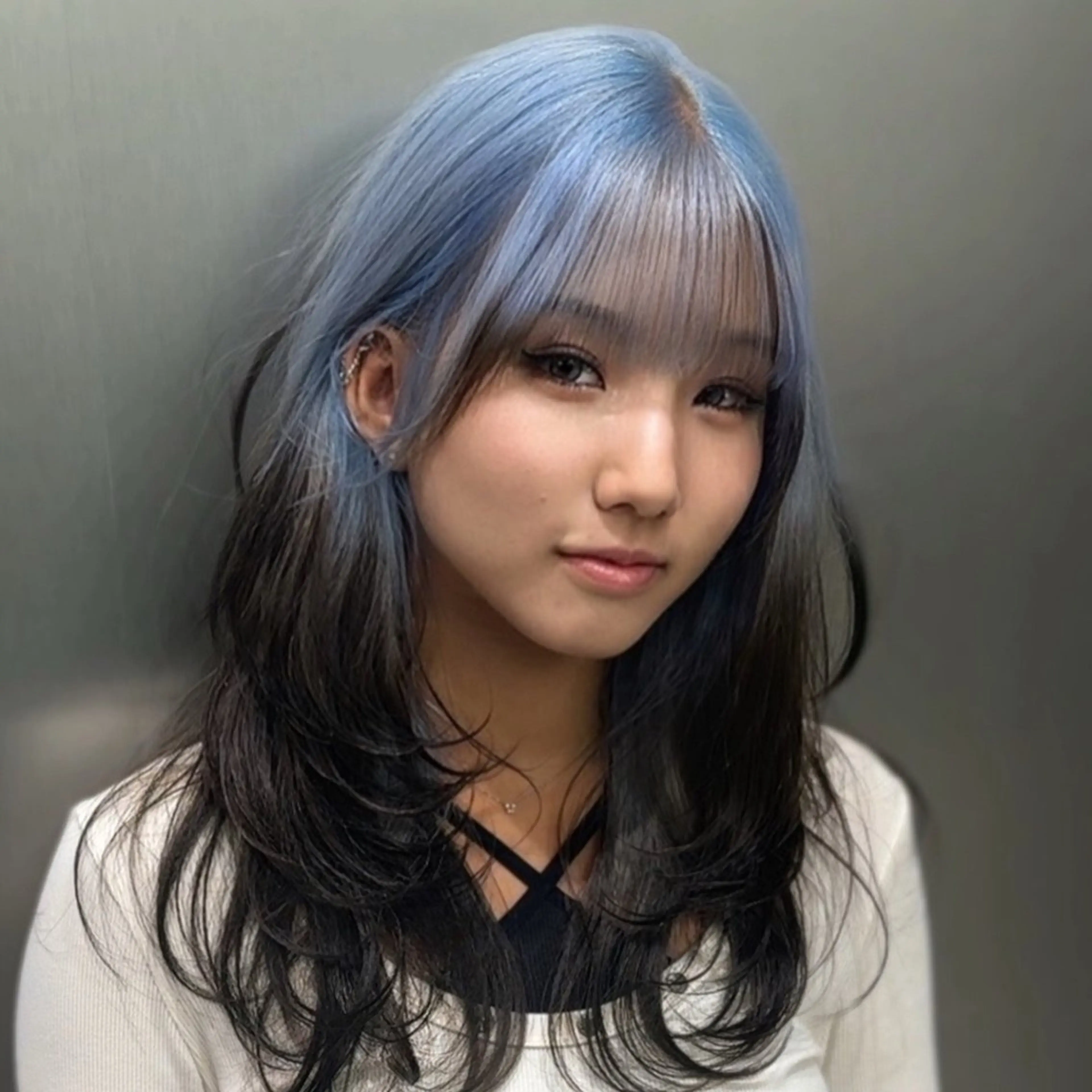 セミロング カラー ヘアカラー ハイトーン/デザイン カラー／悠斗のヘアスタイル