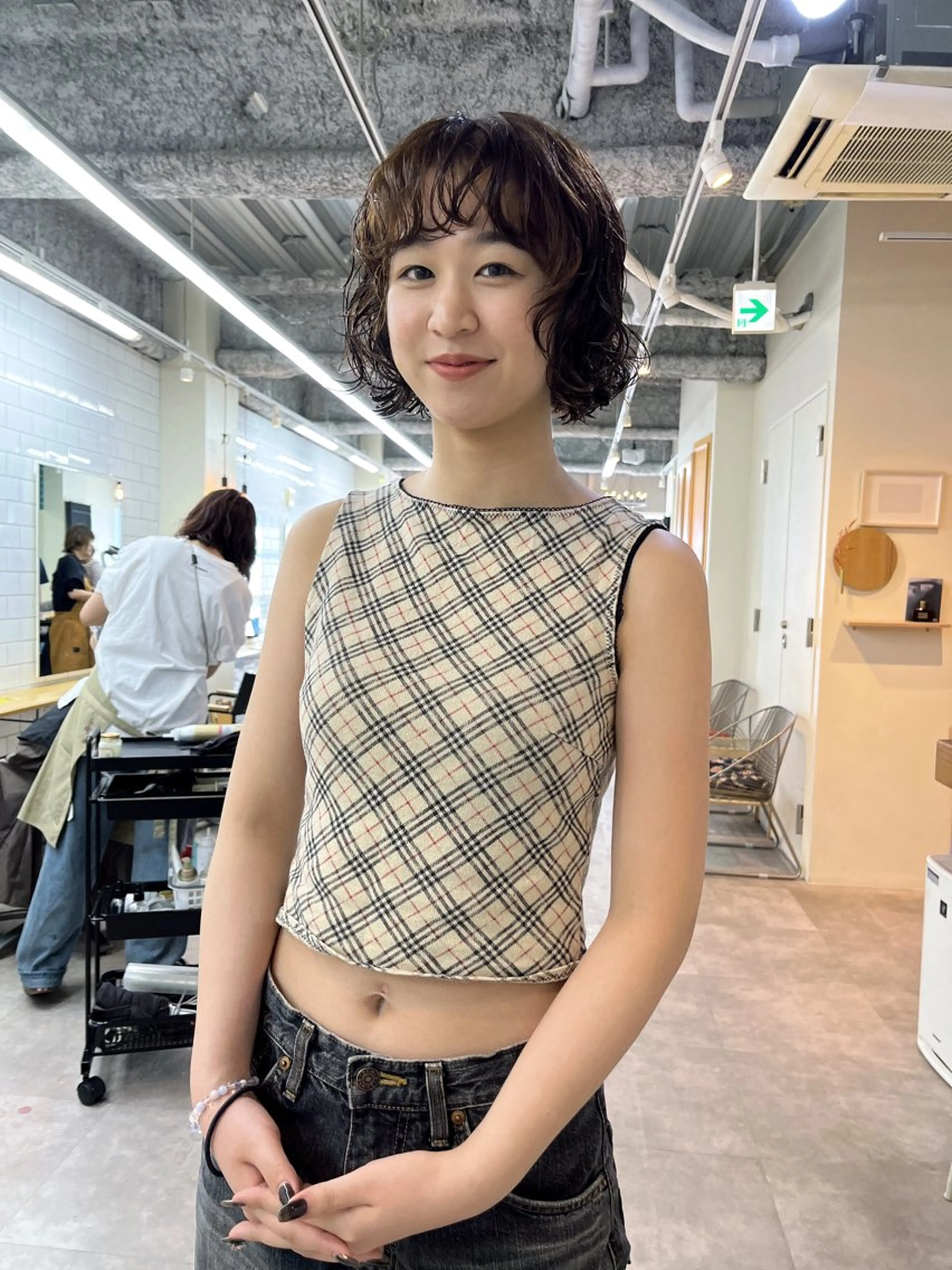 ショート パーマ benji仙台所属・KOKI/ ボブ/ パーマ/透明感カラーのヘアスタイル