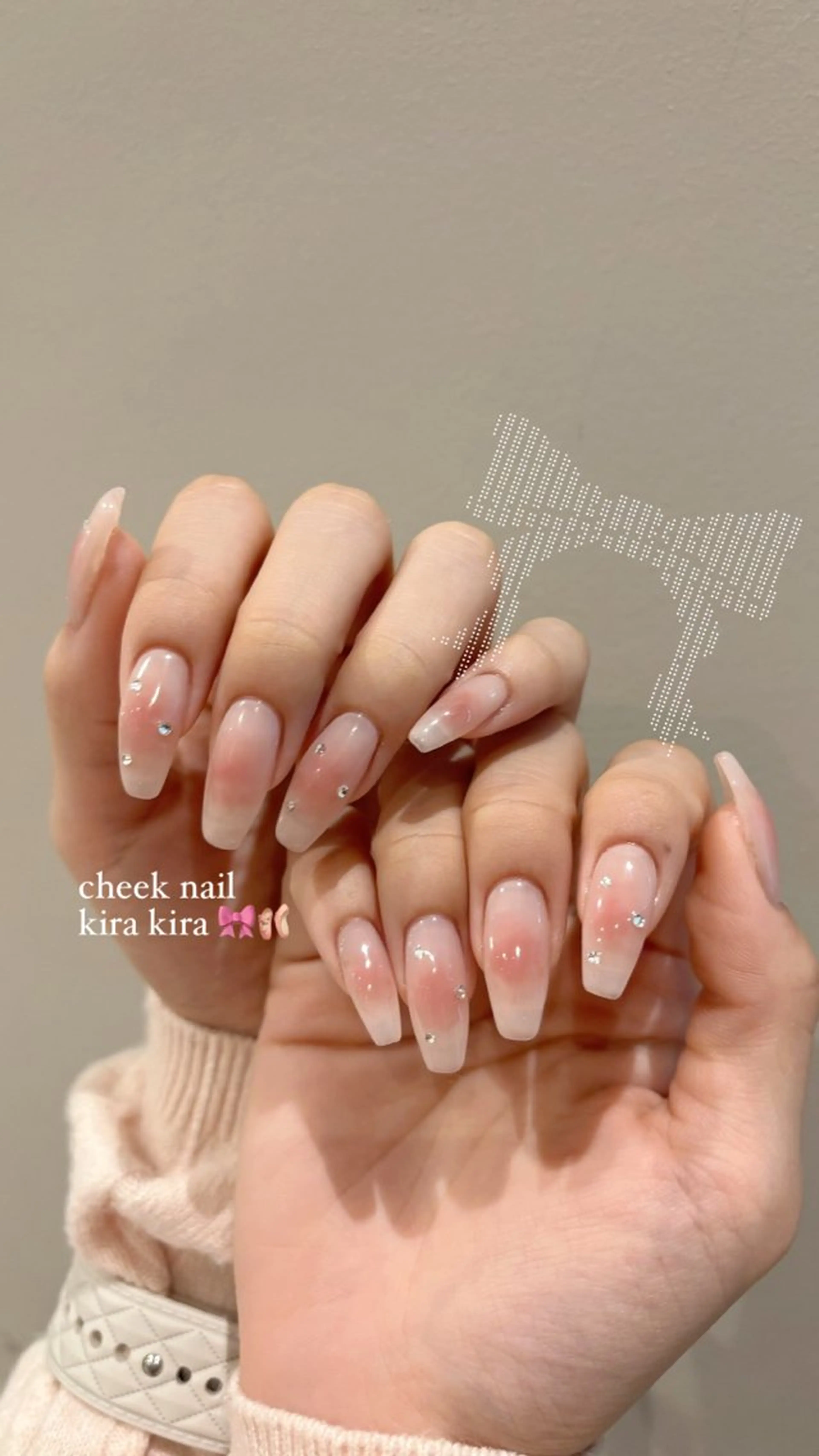 ネイル チークネイル パラジェル認定サロン　ネイルケア&スパ　Lovin【ラヴィン】所属・田中 凜歌のネイルデザイン