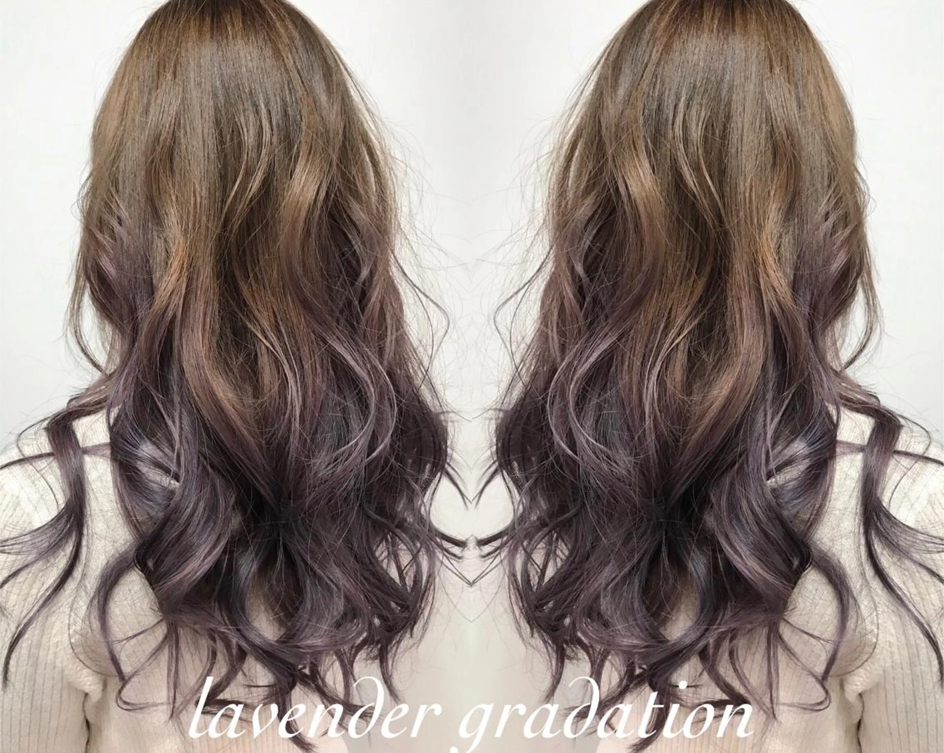 ロング カラー グラデーションカラー ラベンダーカラー Elsa所属・松本 俊樹のヘアスタイル