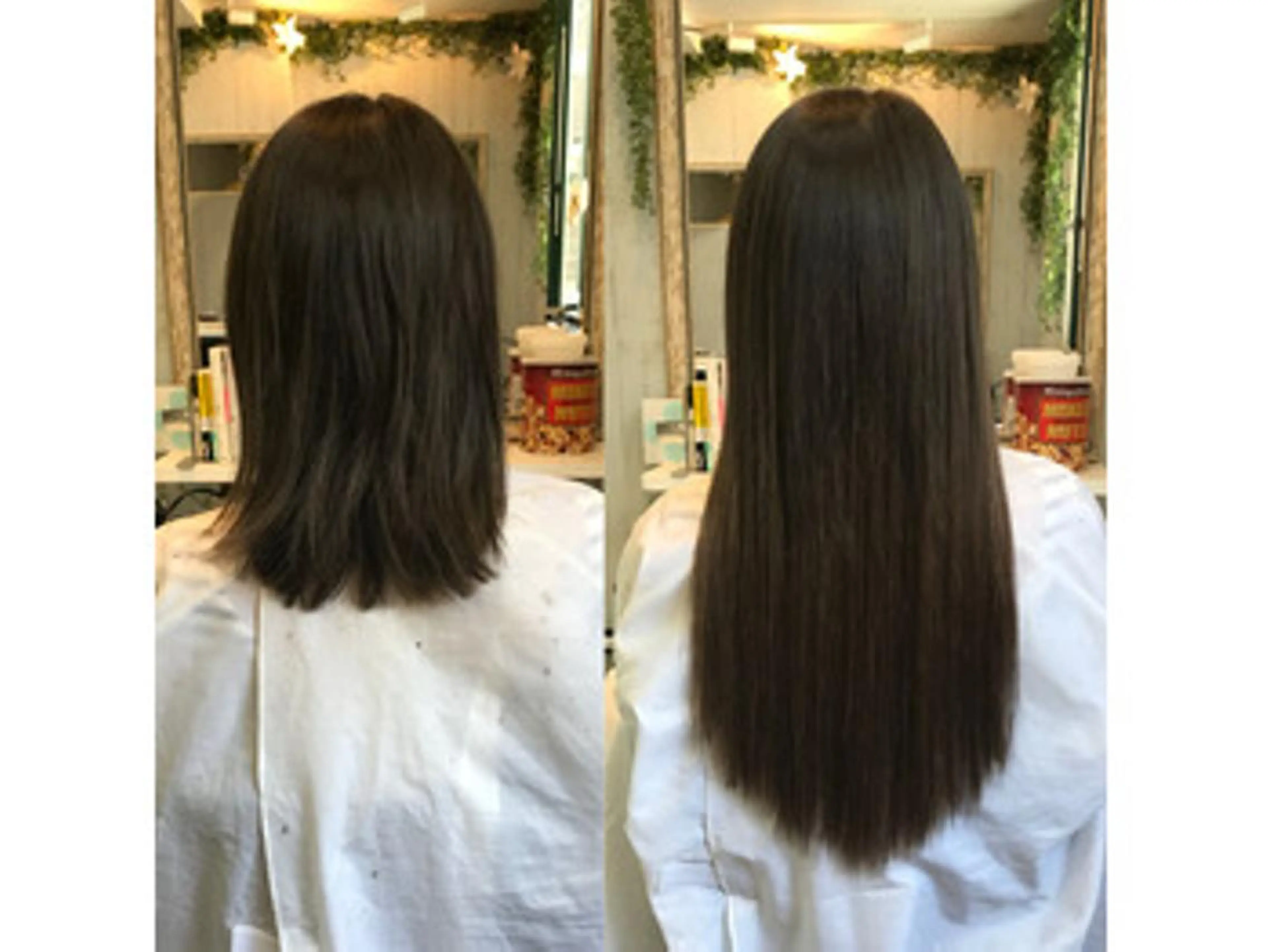 ロング カラー ヘアアレンジ チビ編み込みエクステ シールEXどぅ〜すのヘアスタイル