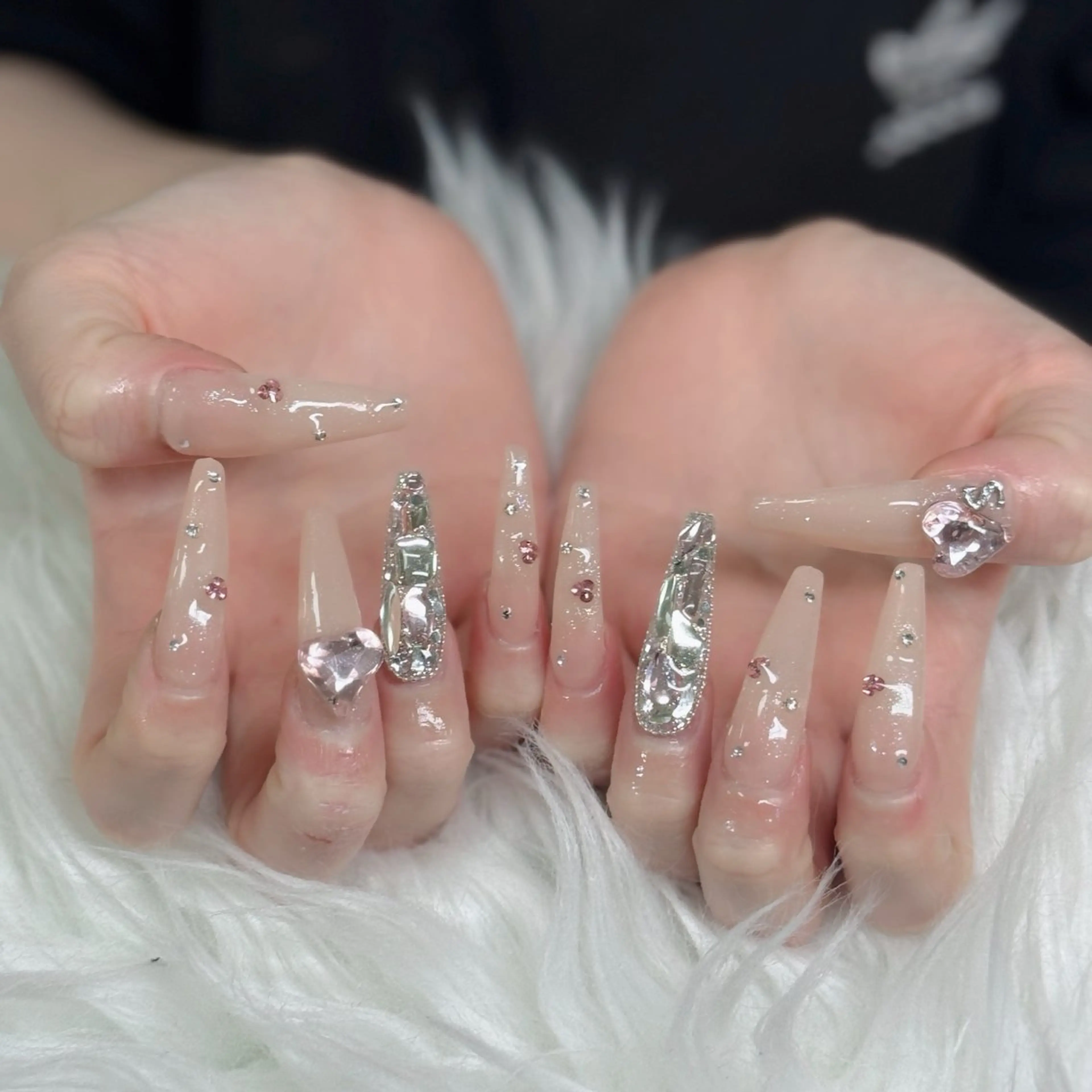 ネイル フットネイル フレンチネイル グラデーション 韓国ネイル ロングネイル ハンドネイル Hani Nail Salonのネイルデザイン
