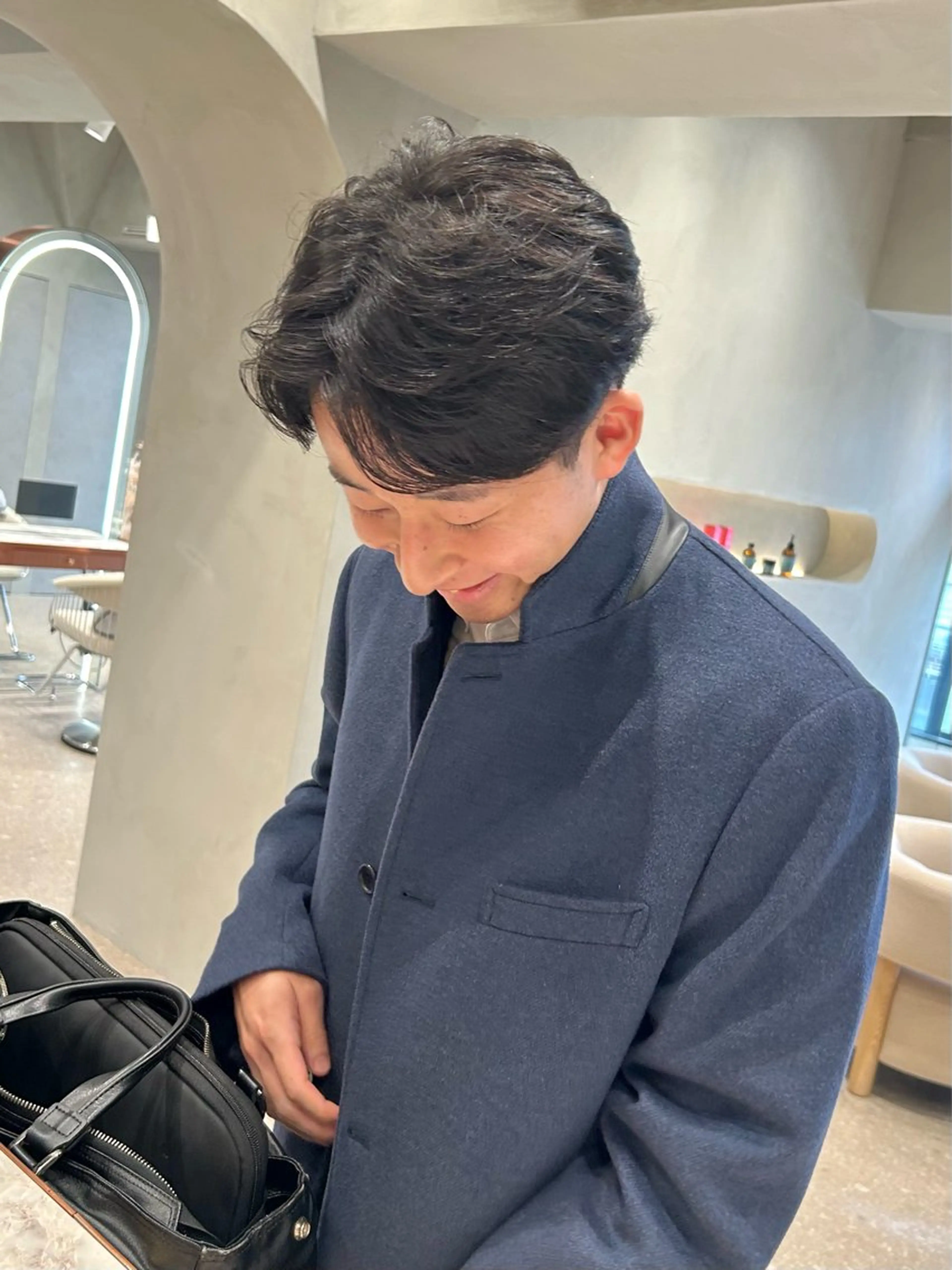 パーマ メンズ Luce横浜店所属・yuu 🪴 透明感 カラー/メンズパーマのヘアスタイル