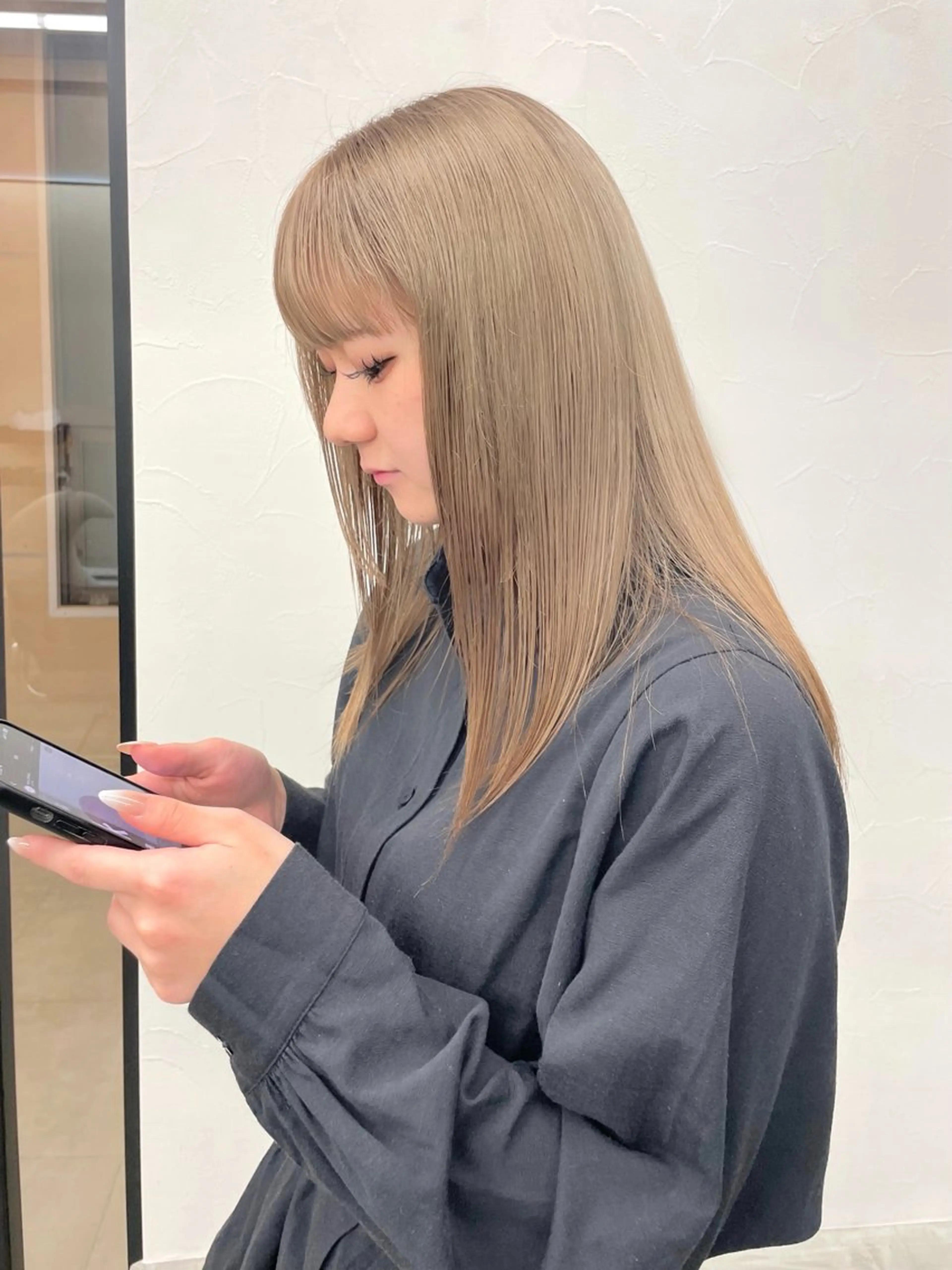 セミロング カラー エクステ/大人可愛い カラー🩷RINAのヘアスタイル