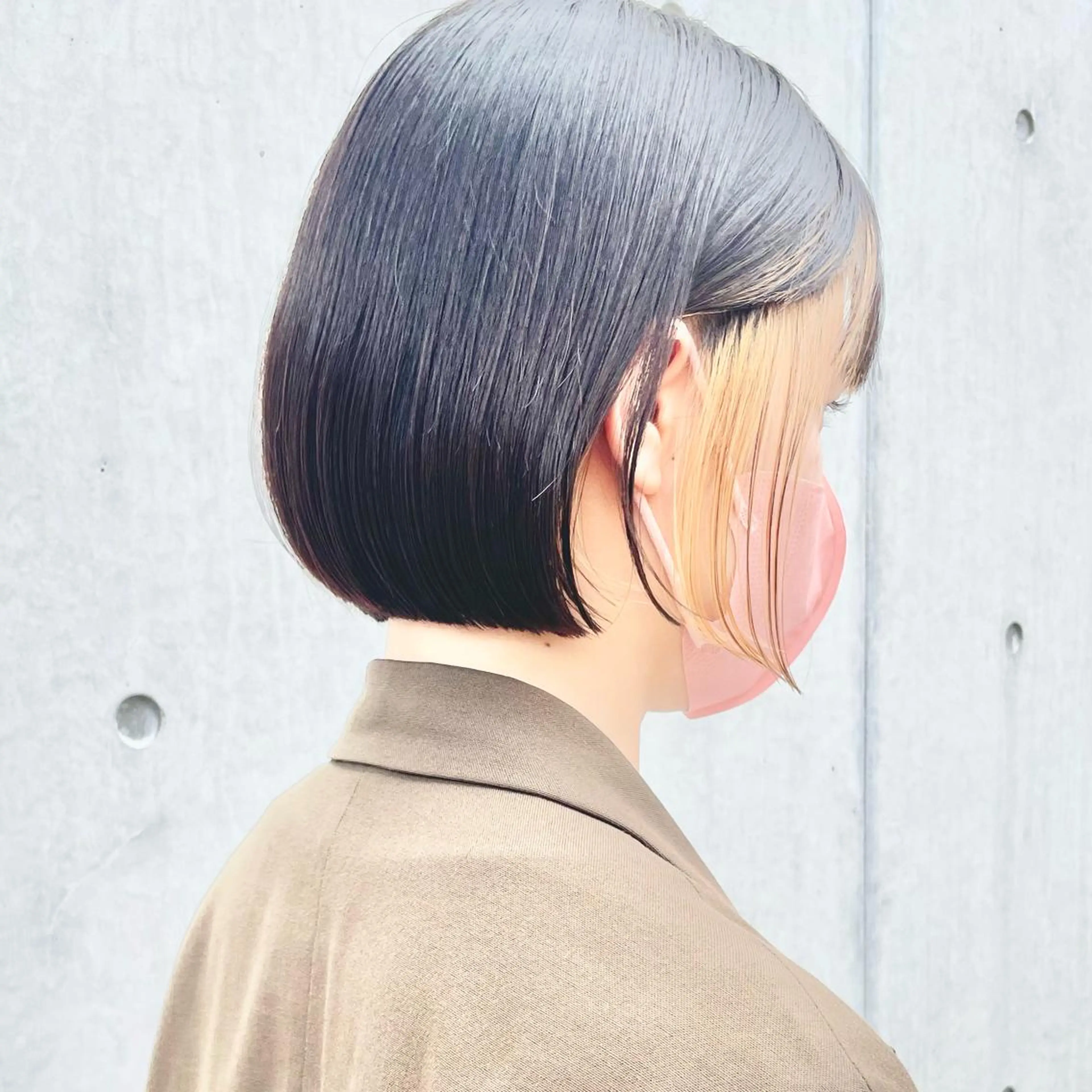 似合わせショート・ボブカット＋インナーカラー・イヤリングカラー＋髪質改善カラー✨最高級トリートメント✨韓国/レイヤーの写真